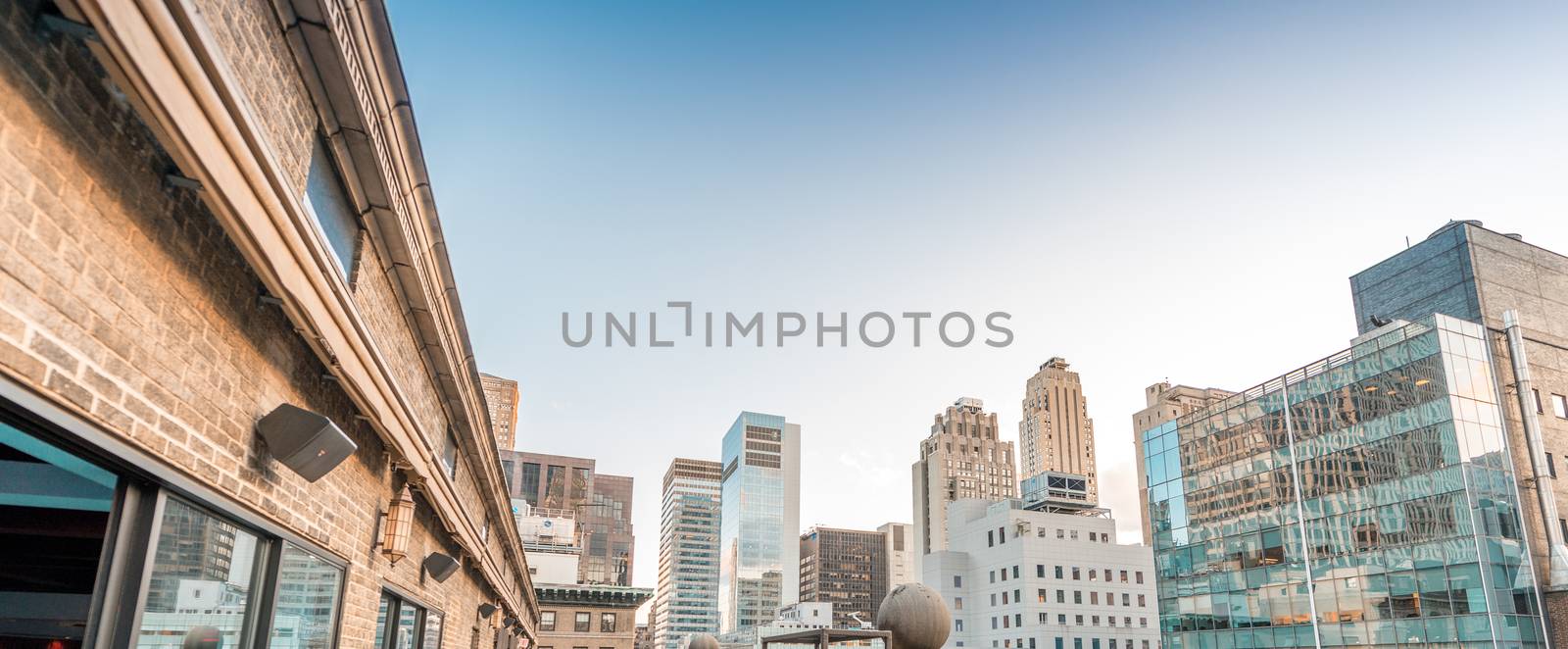 Manhattan skyline. Buildings and skyscrapers of New York CIty by jovannig