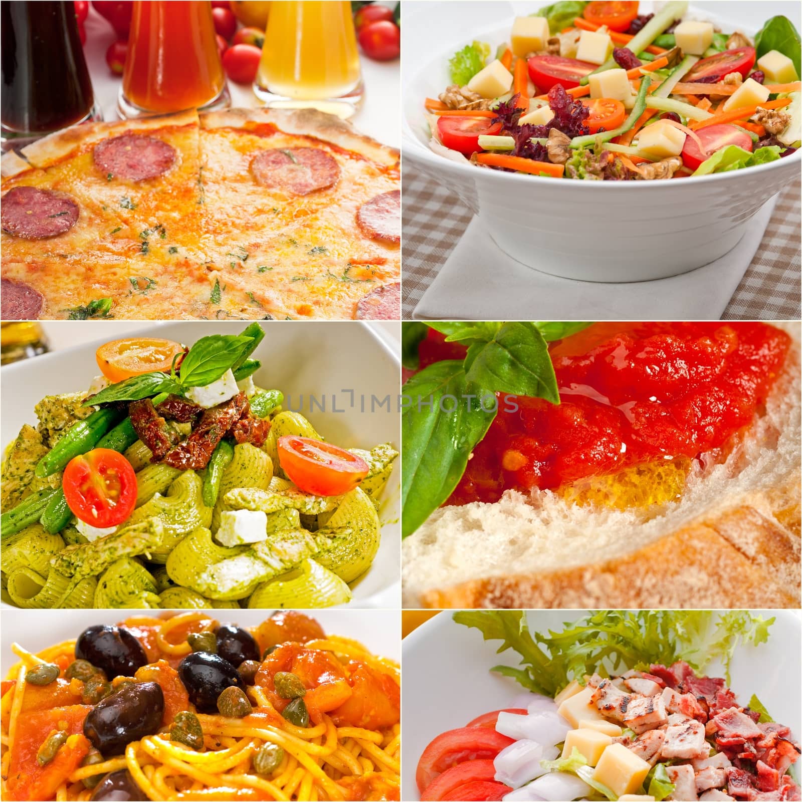 healthy Vegetarian vegan food collage by keko64