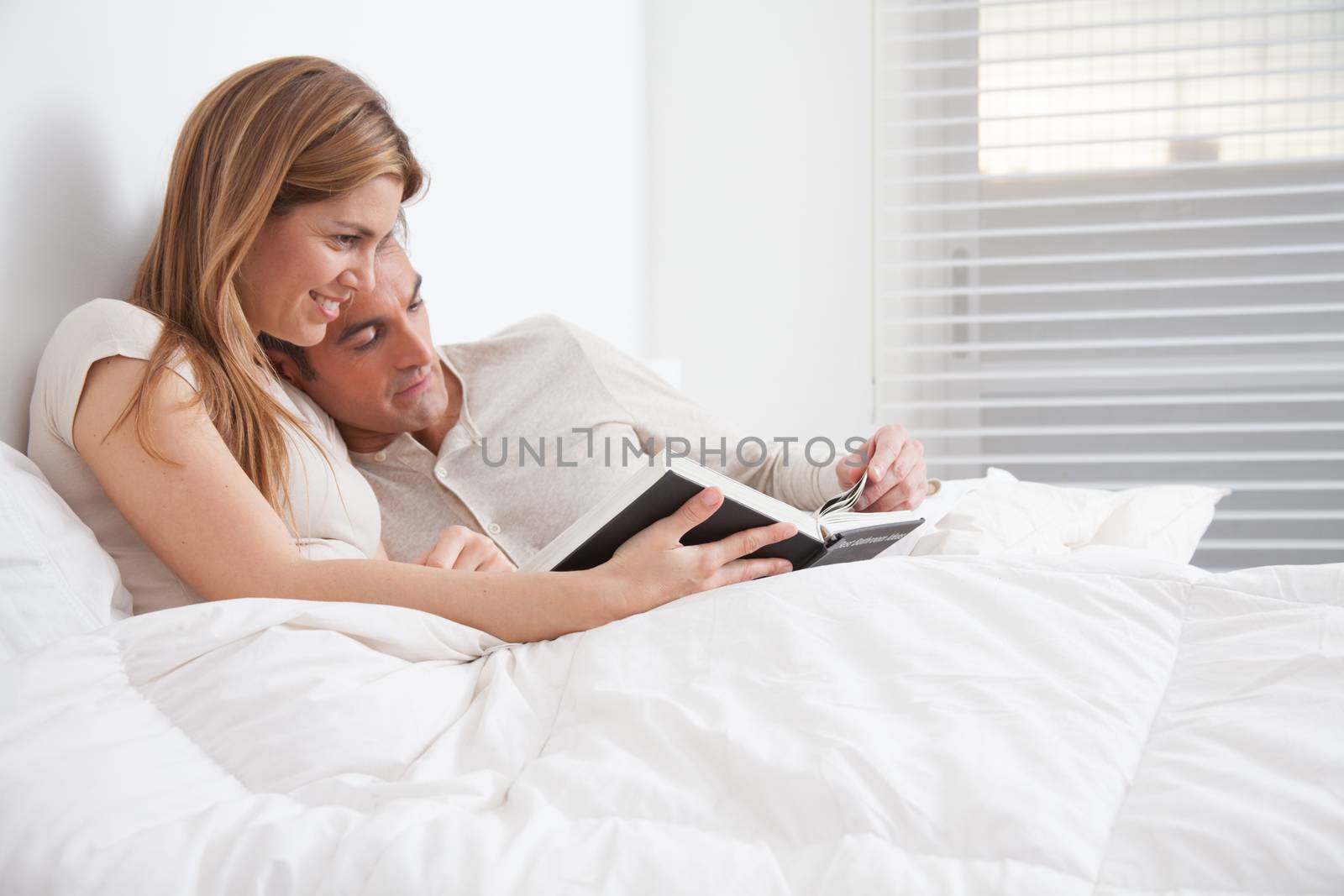25-30, adult, apartment, attractive, bed, bedroom, caucasian, coffee, Couple, fun, handsome, happy, home, horizontal, house, leisure, lifestyle, love, marriage, men, model, nightwear, old, people, person, property, releases, sitting, smile, tea, two, women, years, young