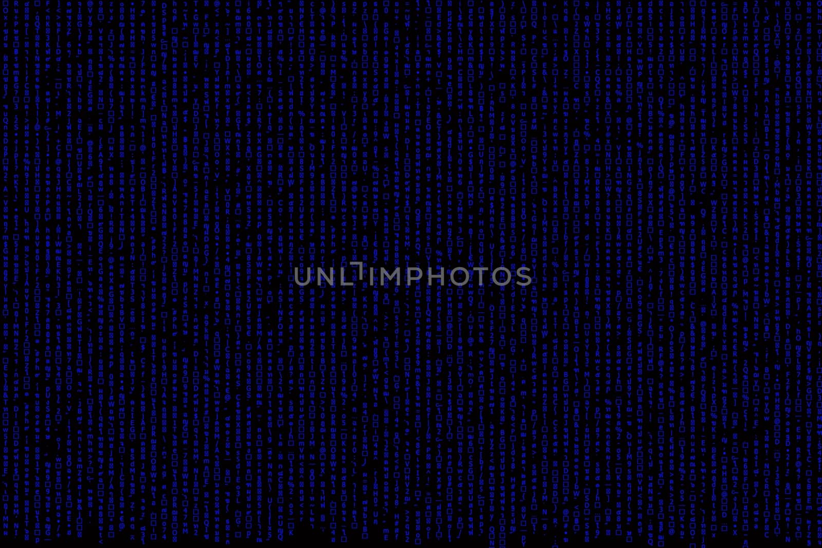 blue matrix background computer generated