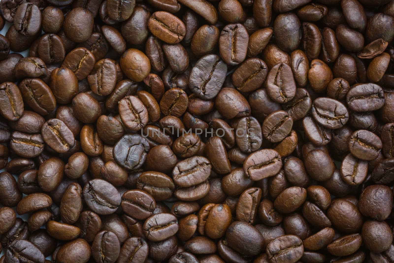 closeup dried coffee bean background