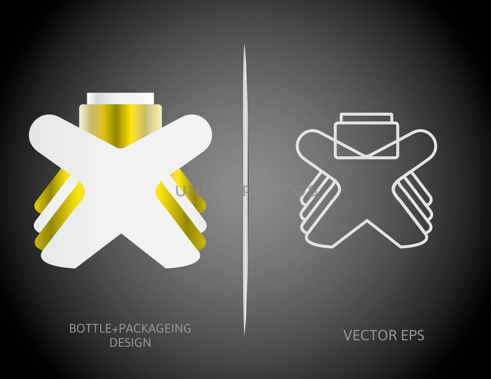 Perfume bottles vector design