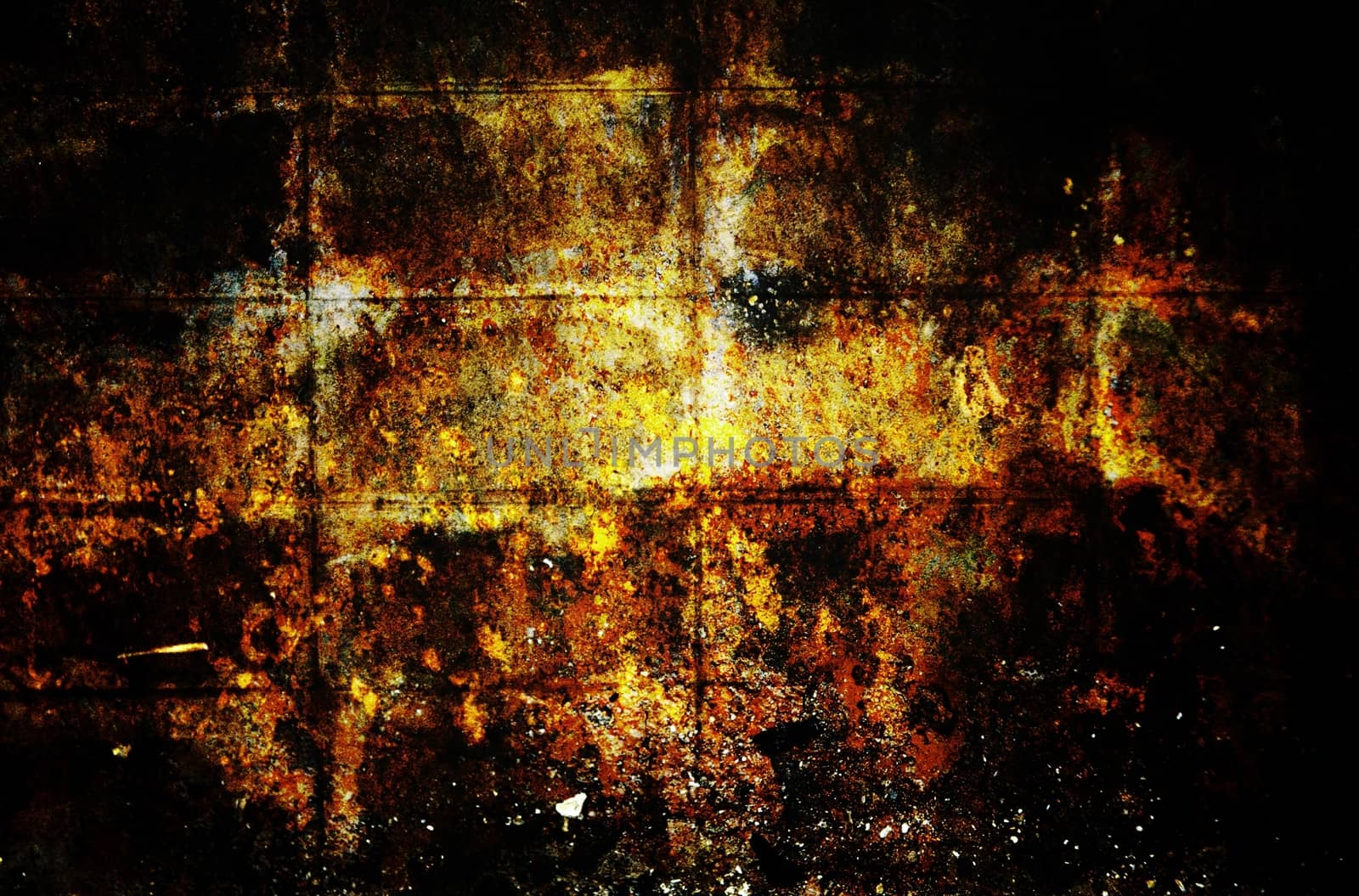 old grunge wall texture with vignette.