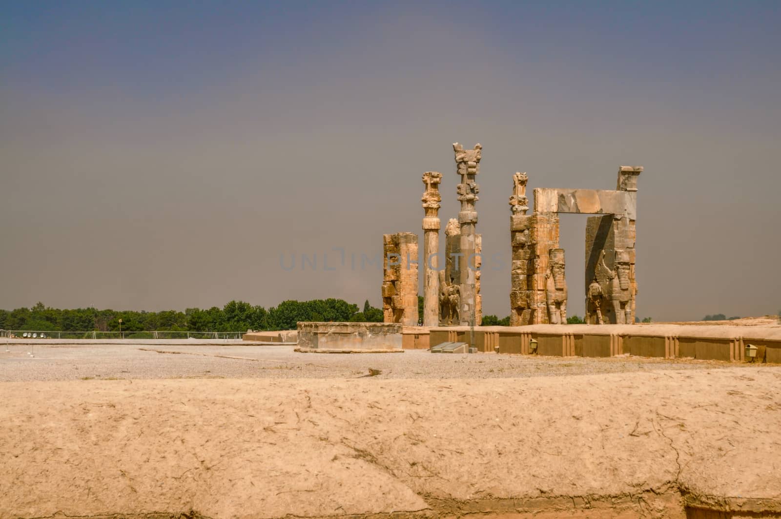 Ruins of persian capital Persepolis in current Iran