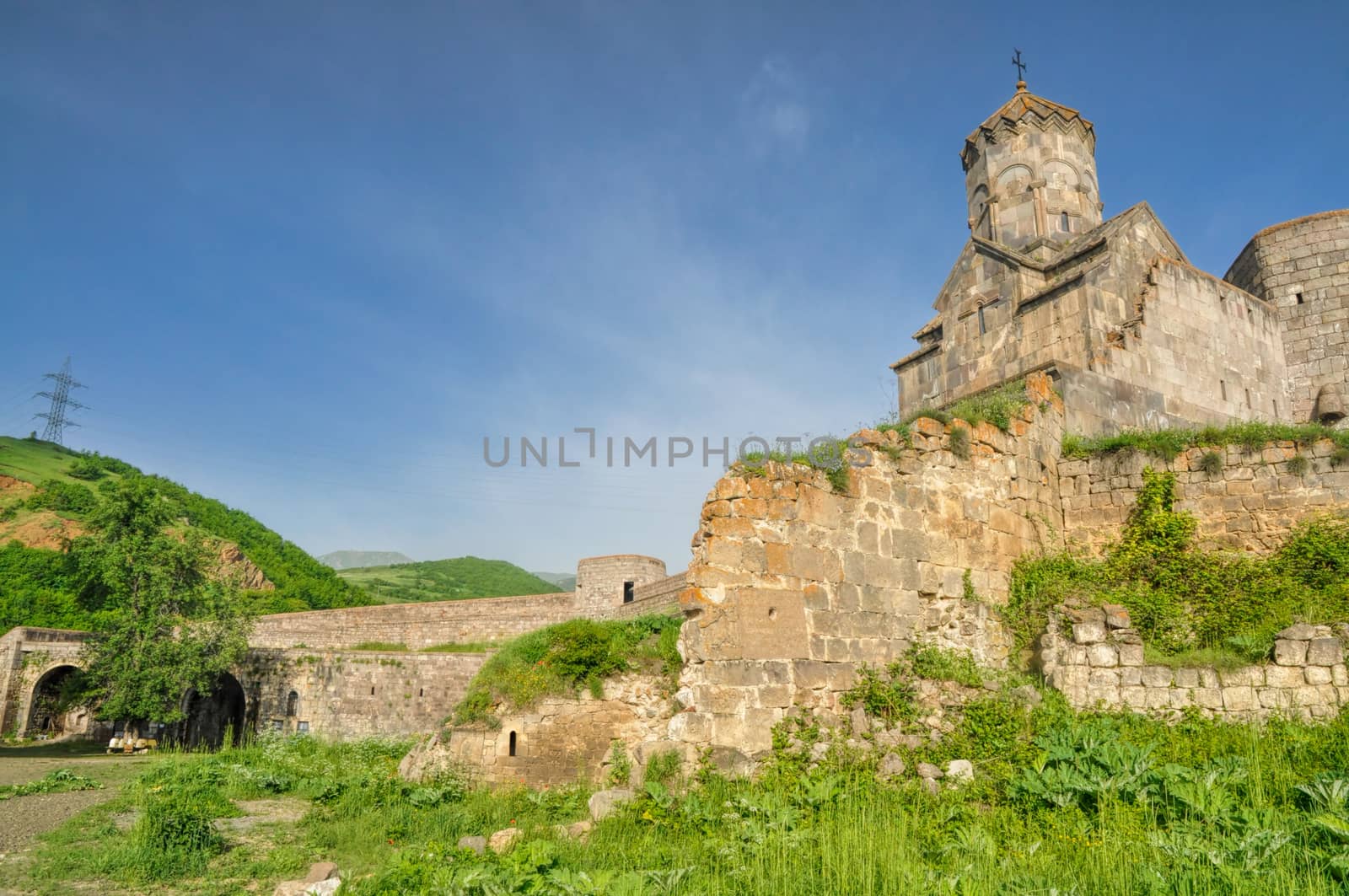 Scenic old monastery in Tatev, Armenia