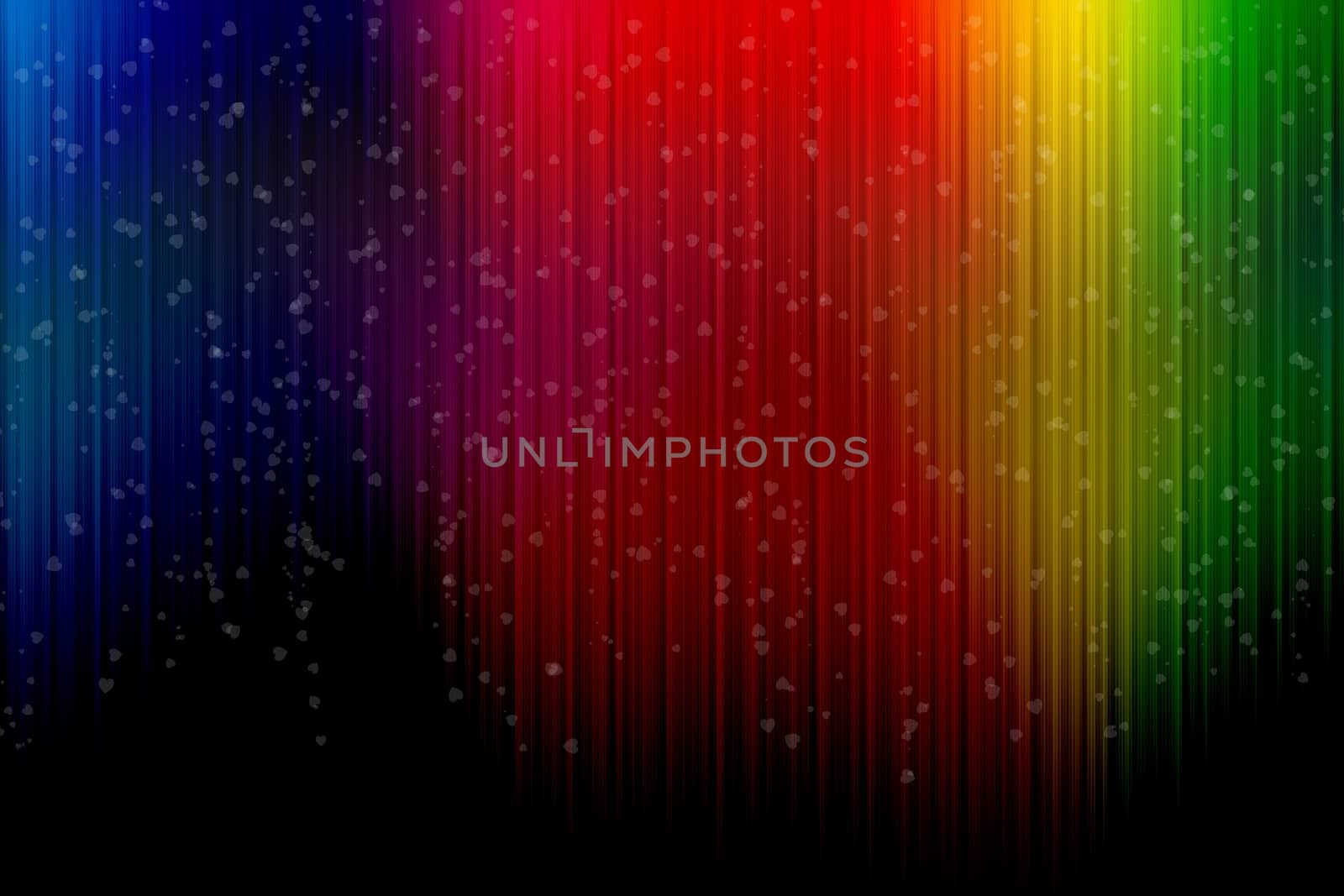 abstract background with vertical colorful stripes, with heart shape.