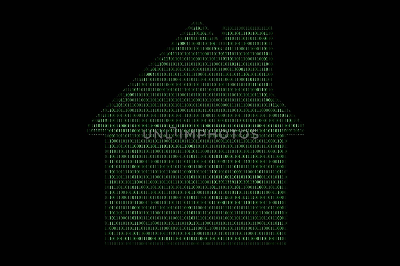 home computing made with binary code concept.
