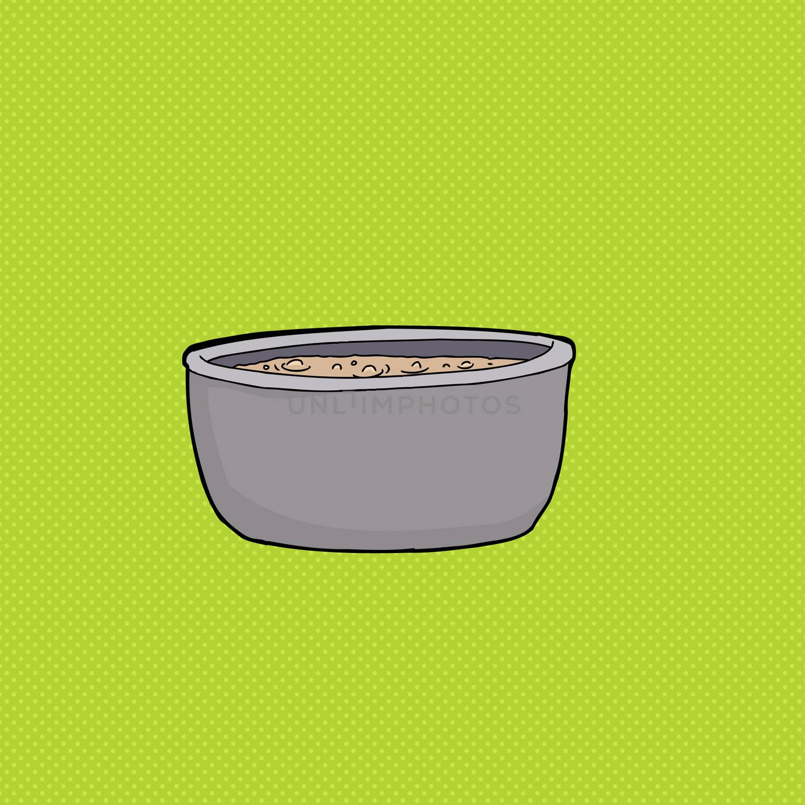 Hot Soup Over Green Background by TheBlackRhino