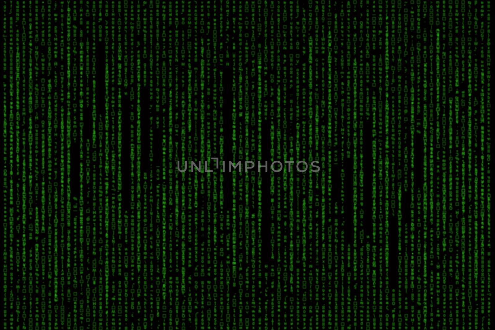 green matrix background computer generated