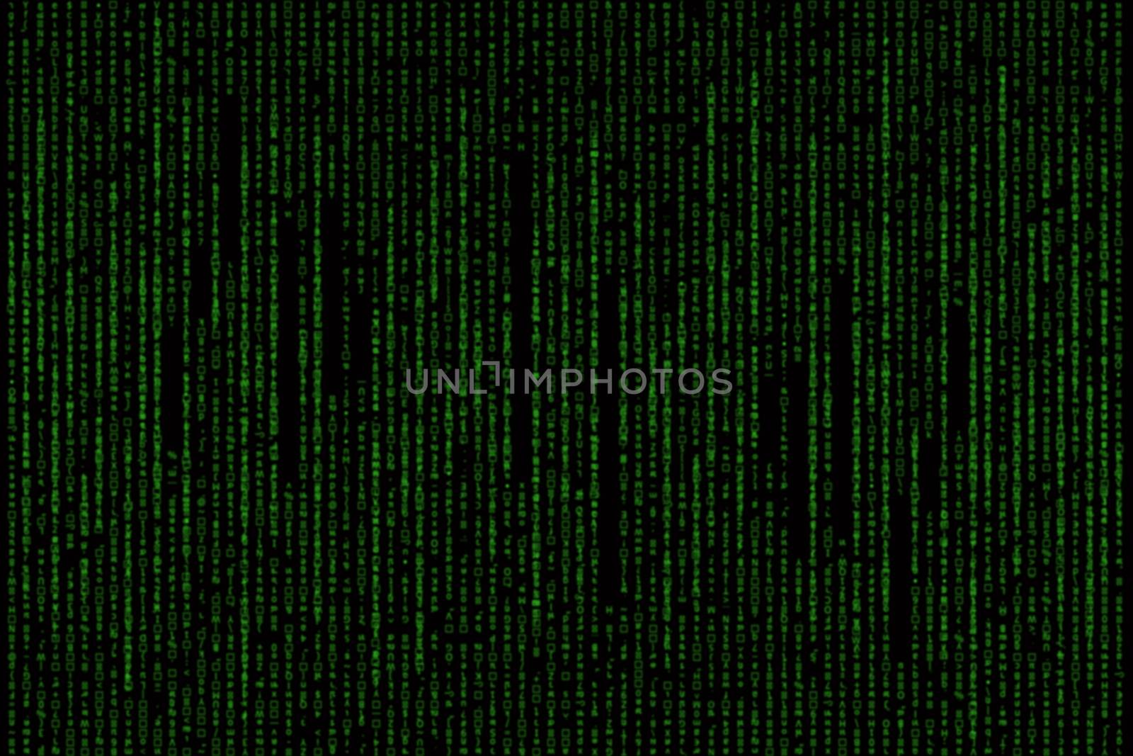 green matrix background computer generated