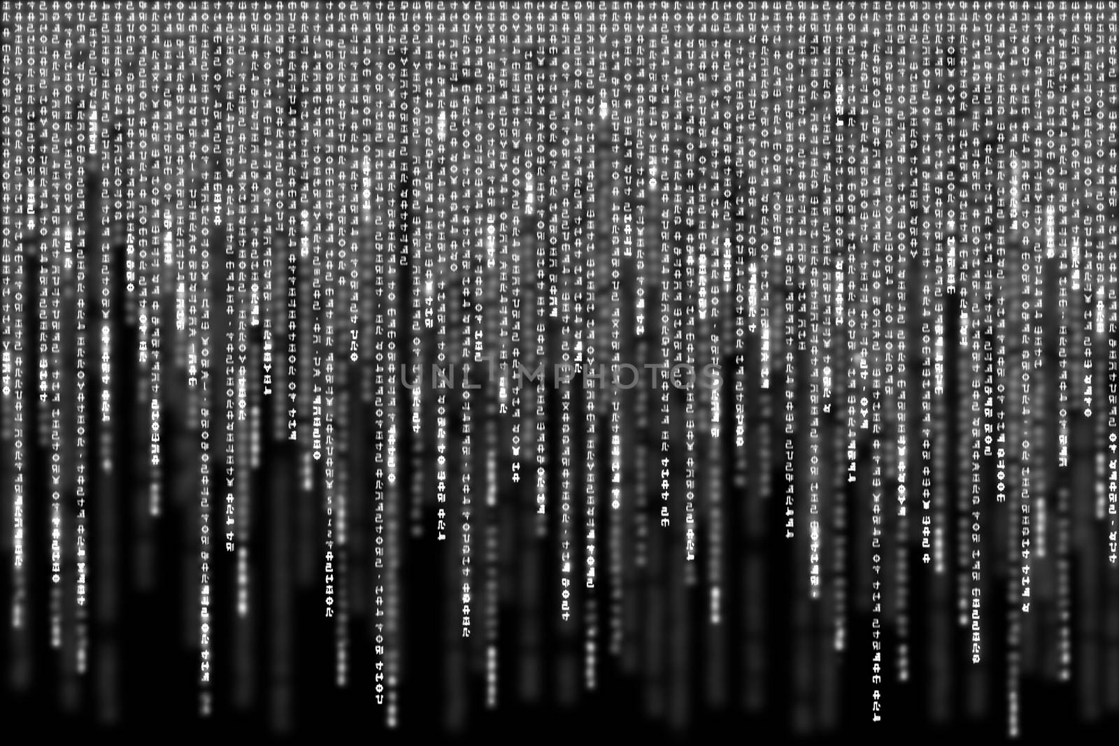 white matrix background computer generated.