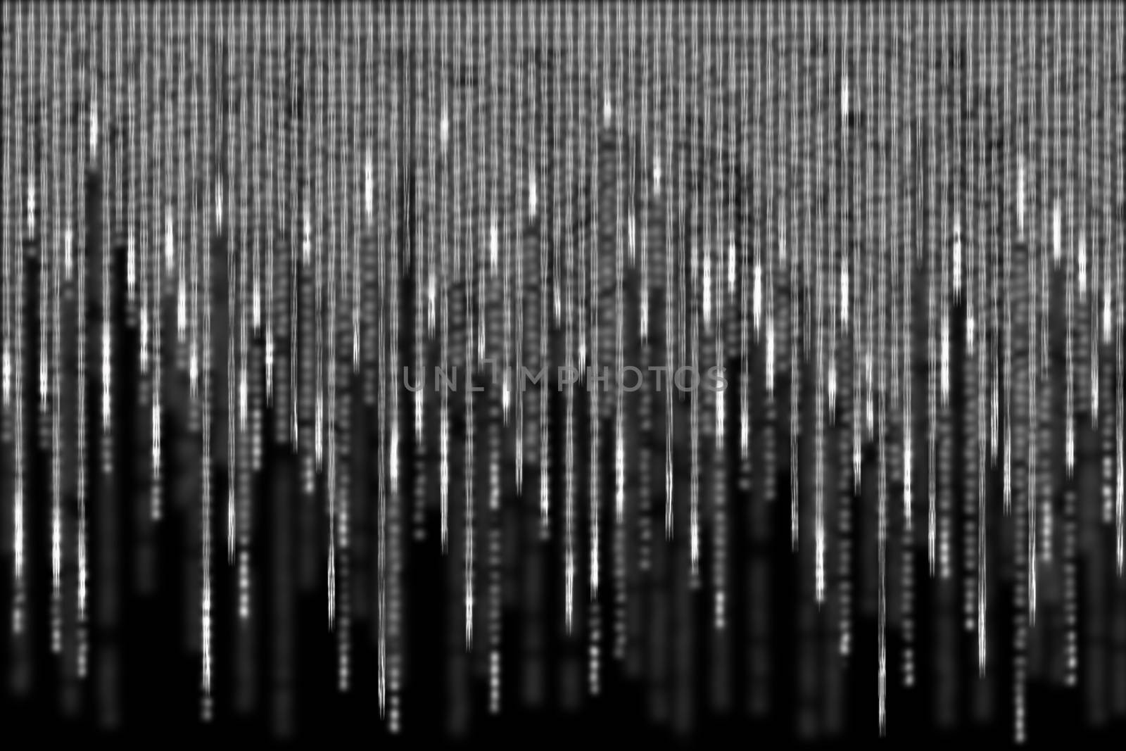 white matrix background computer generated, with motion blur