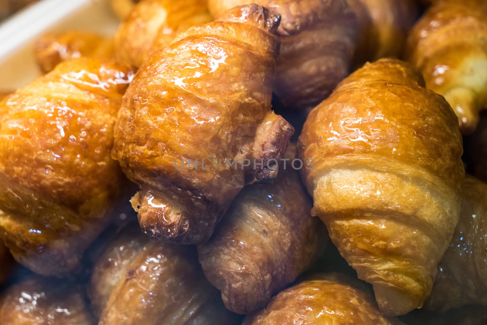 sweet taste croissant baked with honey