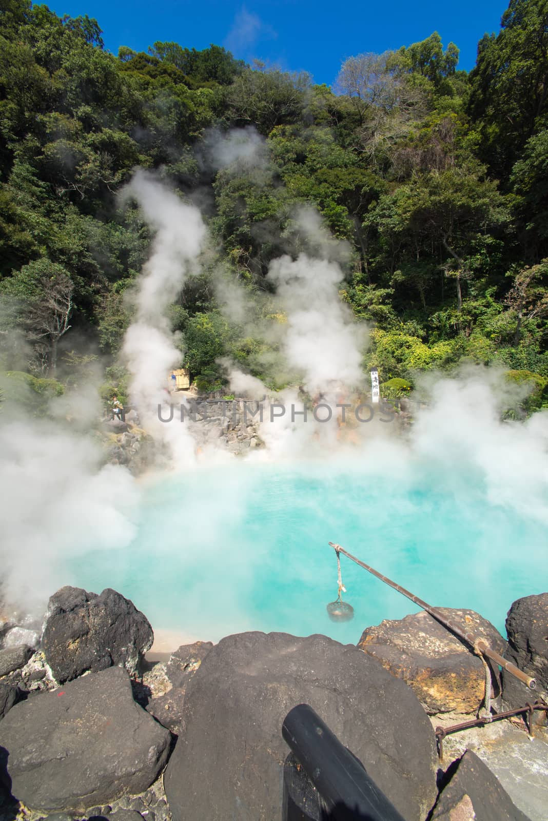 Hot Spring water boiling, Beppu, Oita, Japan