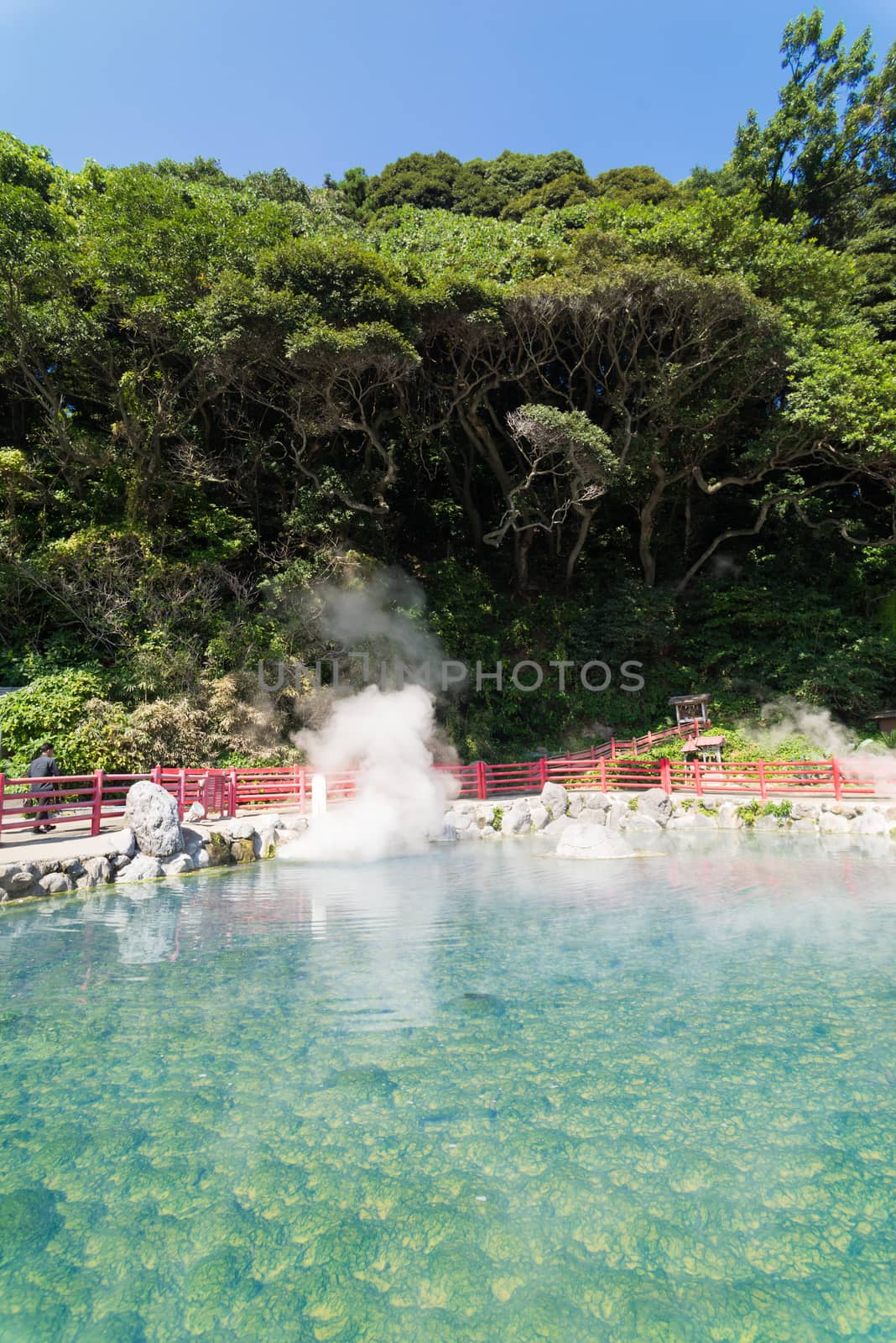 Hot Spring water boiling, Beppu, Oita, Japan