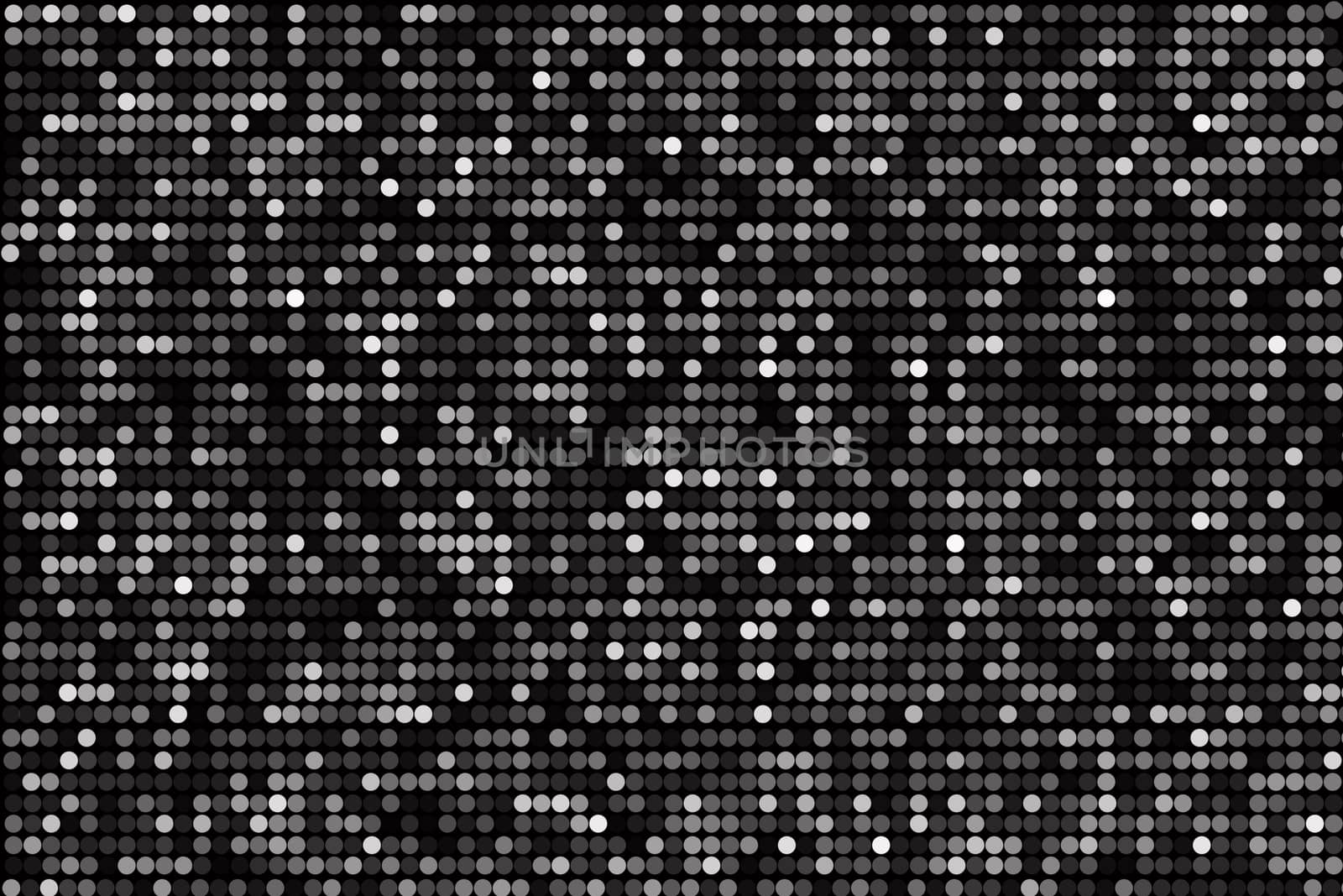 Beautiful polka dots on black and white background.