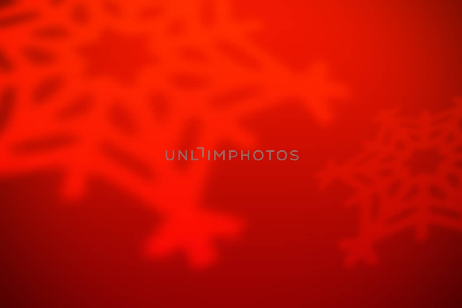 Christmas background with snowflakes and lights.