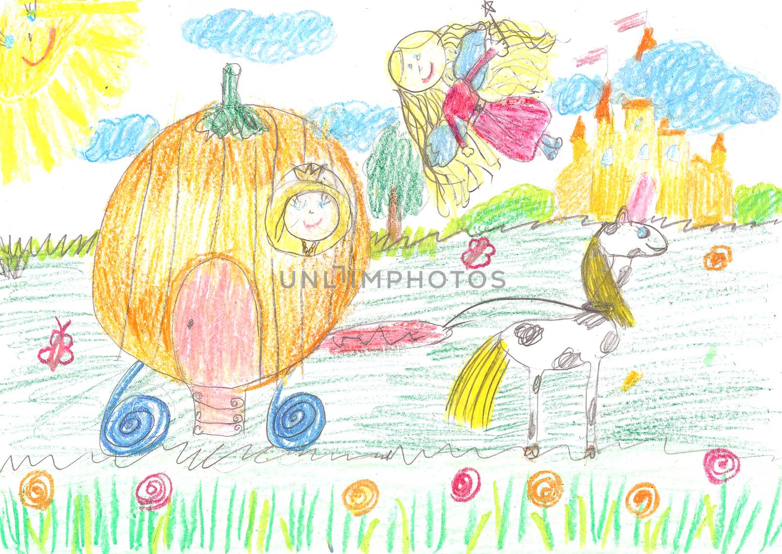 Child's drawing fairy of a tale by Strekalova