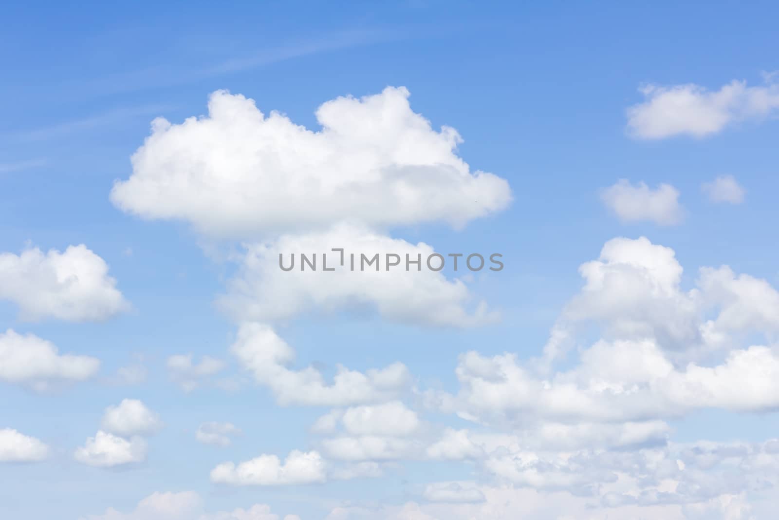 blue sky with cloud closeup