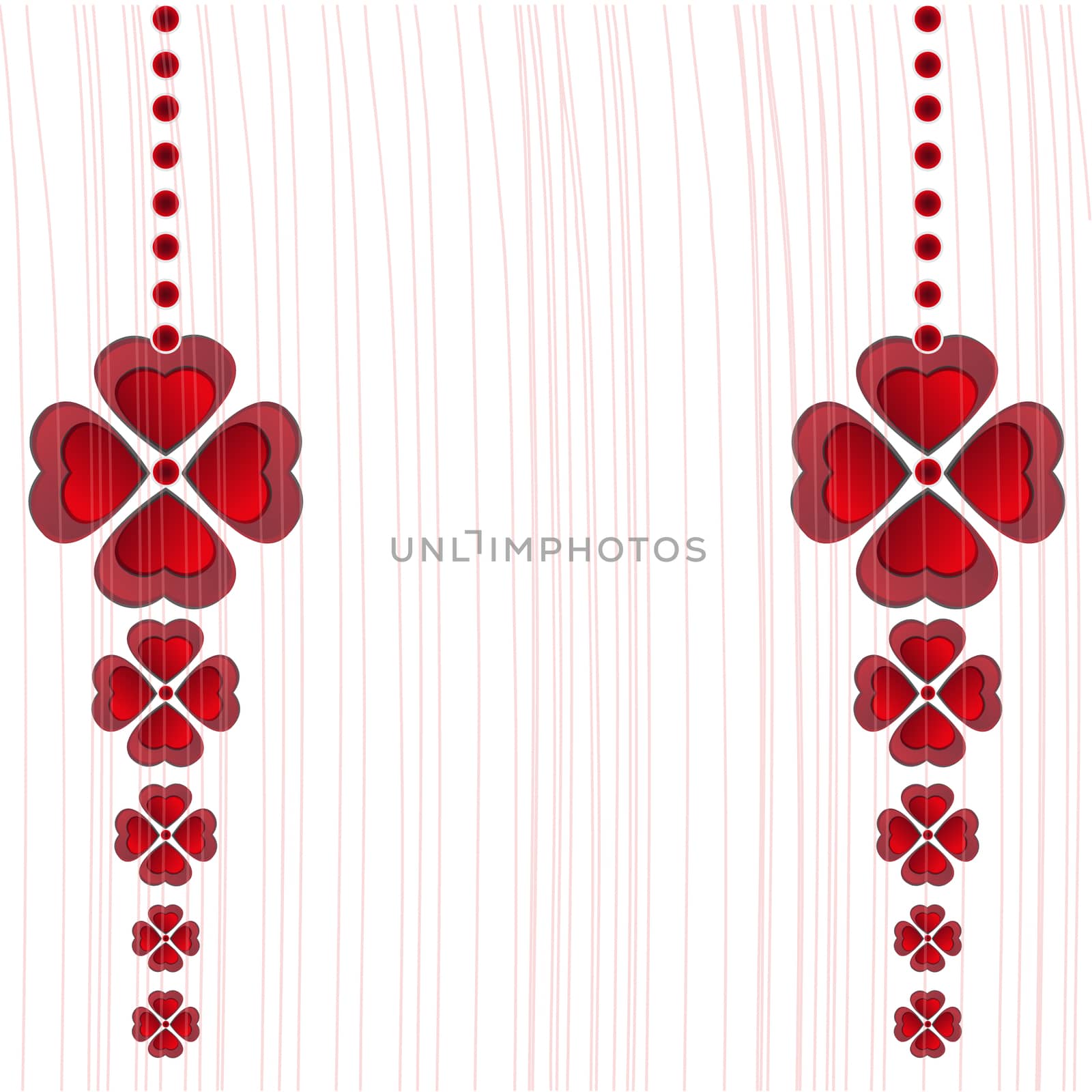 Red hearts concept on Valentine's day background.Vector EPS10. by toodlingstudio