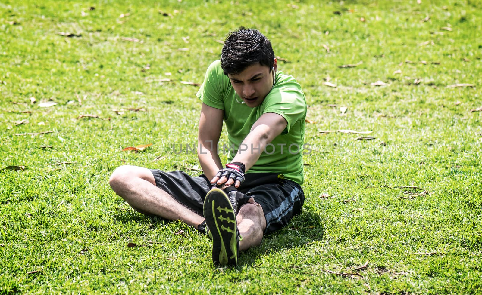 Stretching on the grass by dalomo84