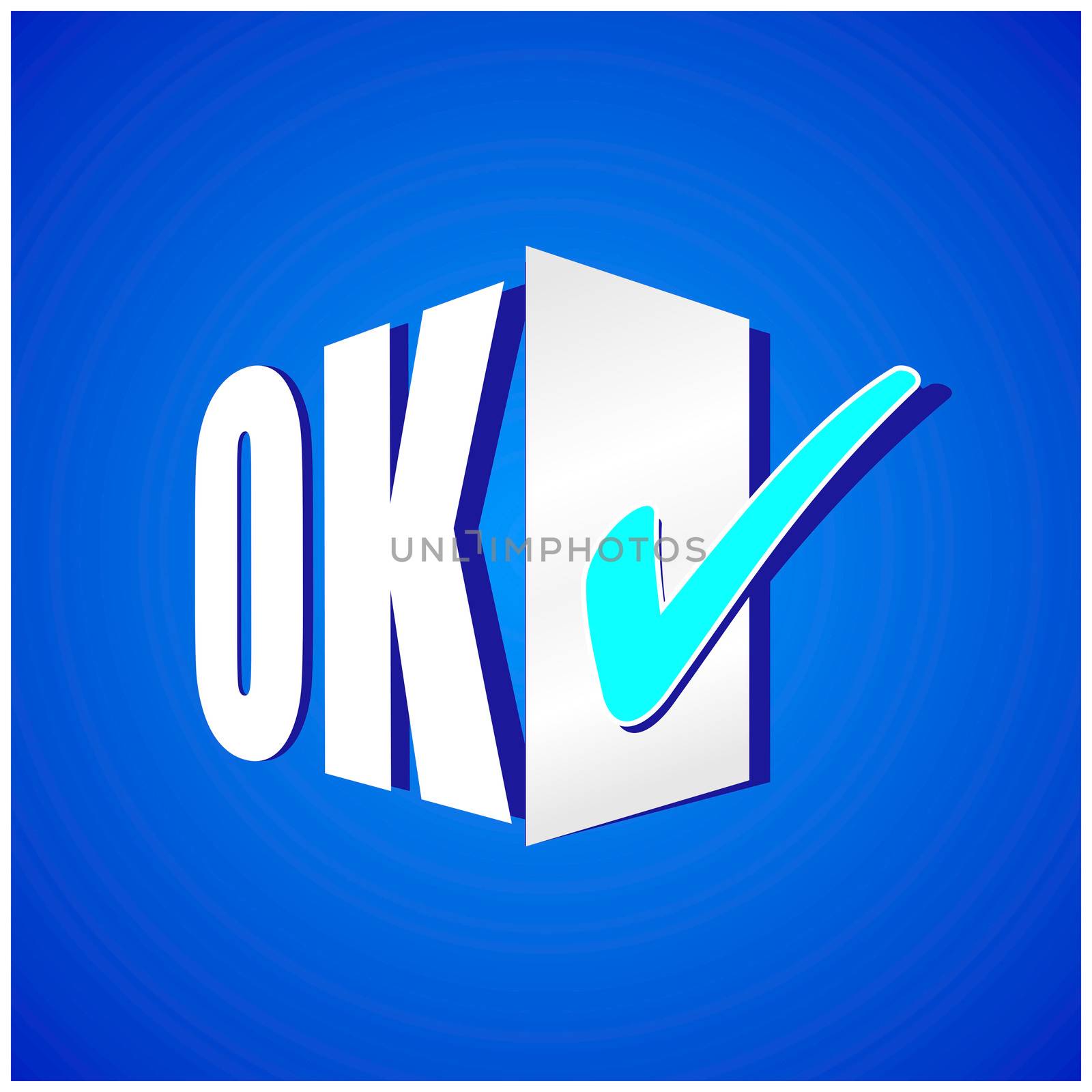 Ok icon vector design