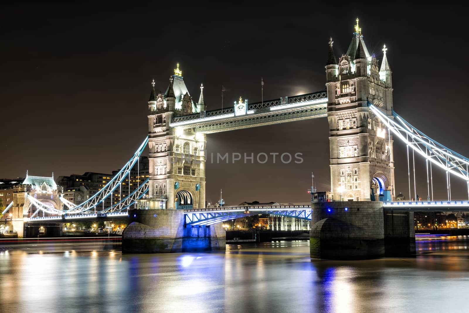 London Tower Bridge across the River Thames by MohanaAntonMeryl