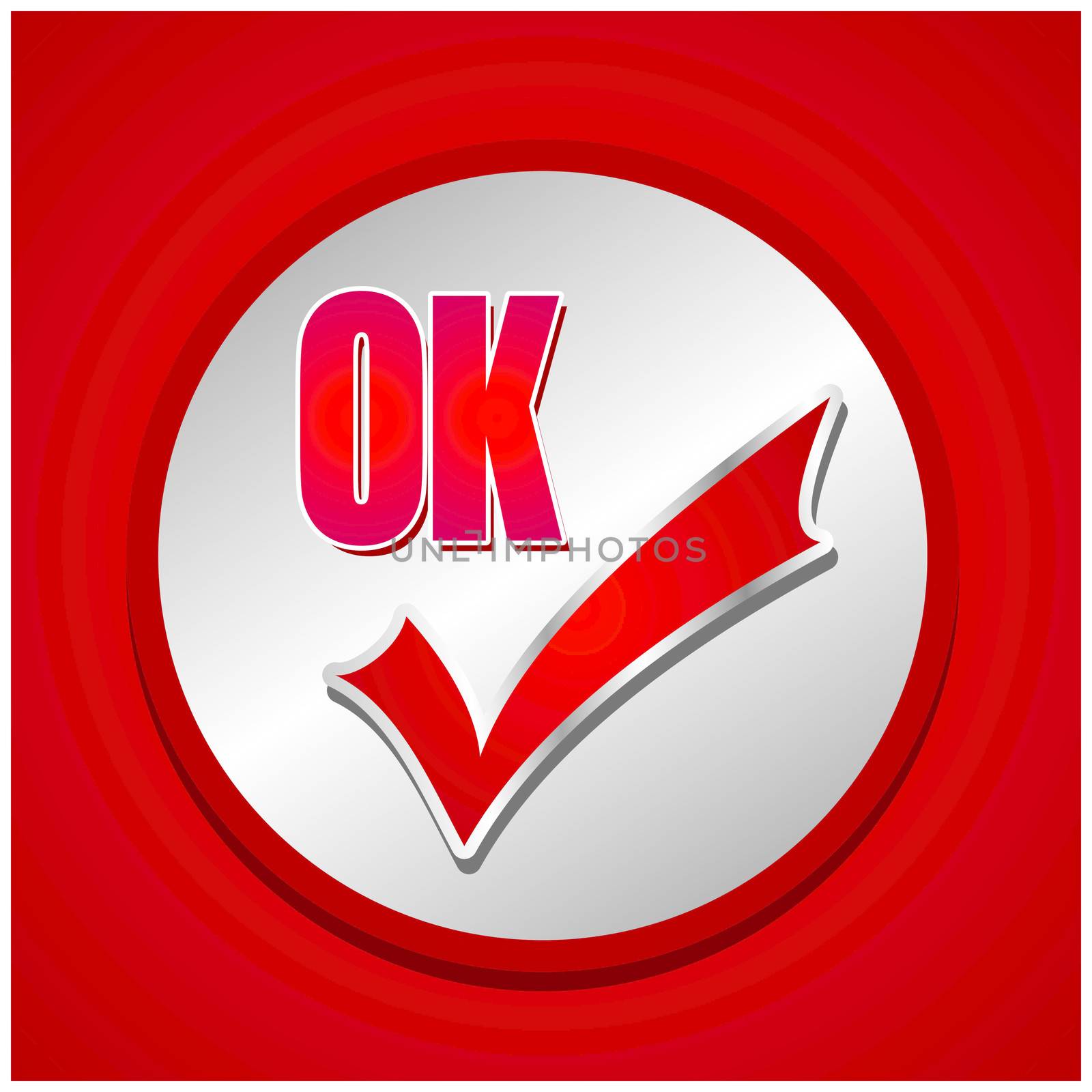 Ok icon vector design