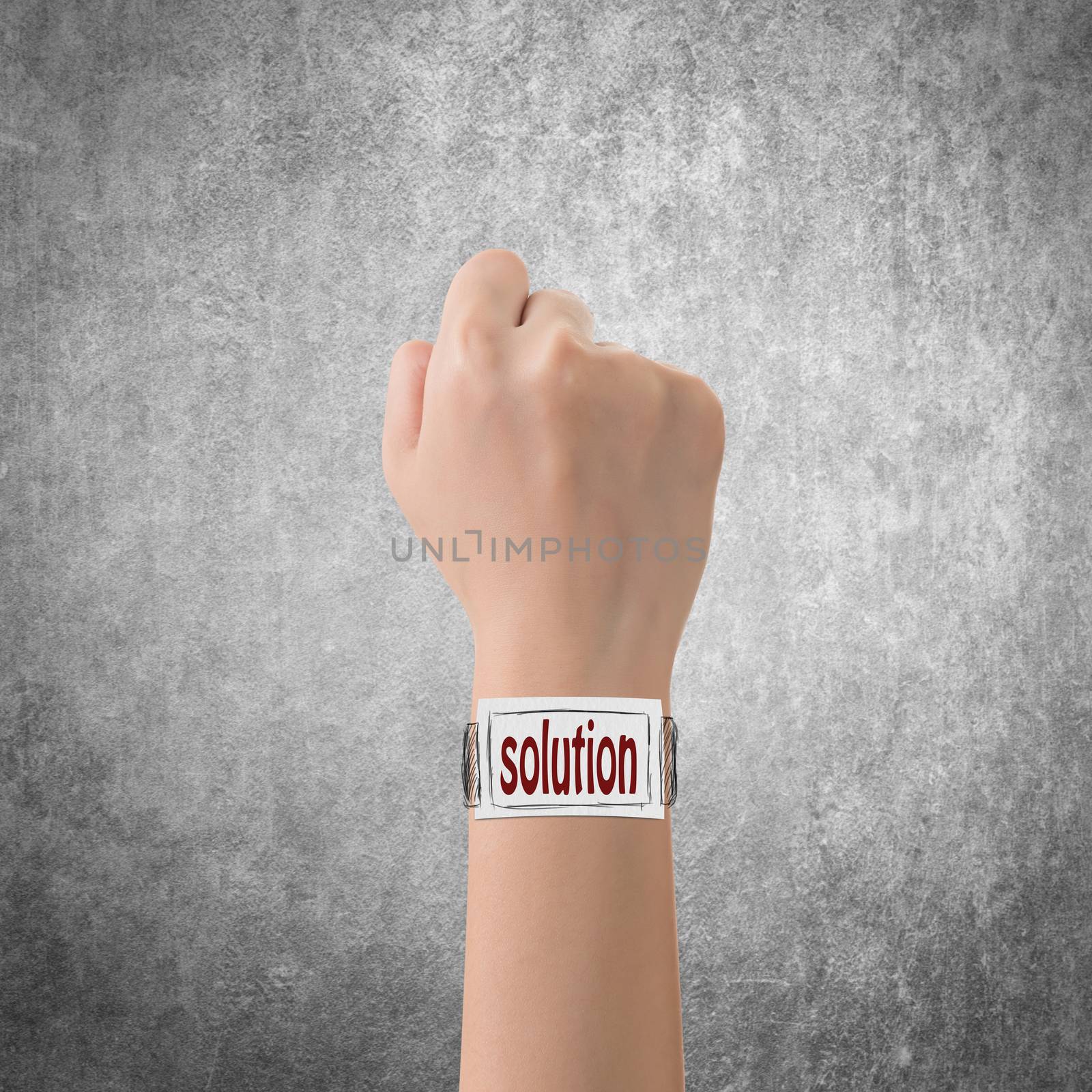 Smart watch concept of solution.