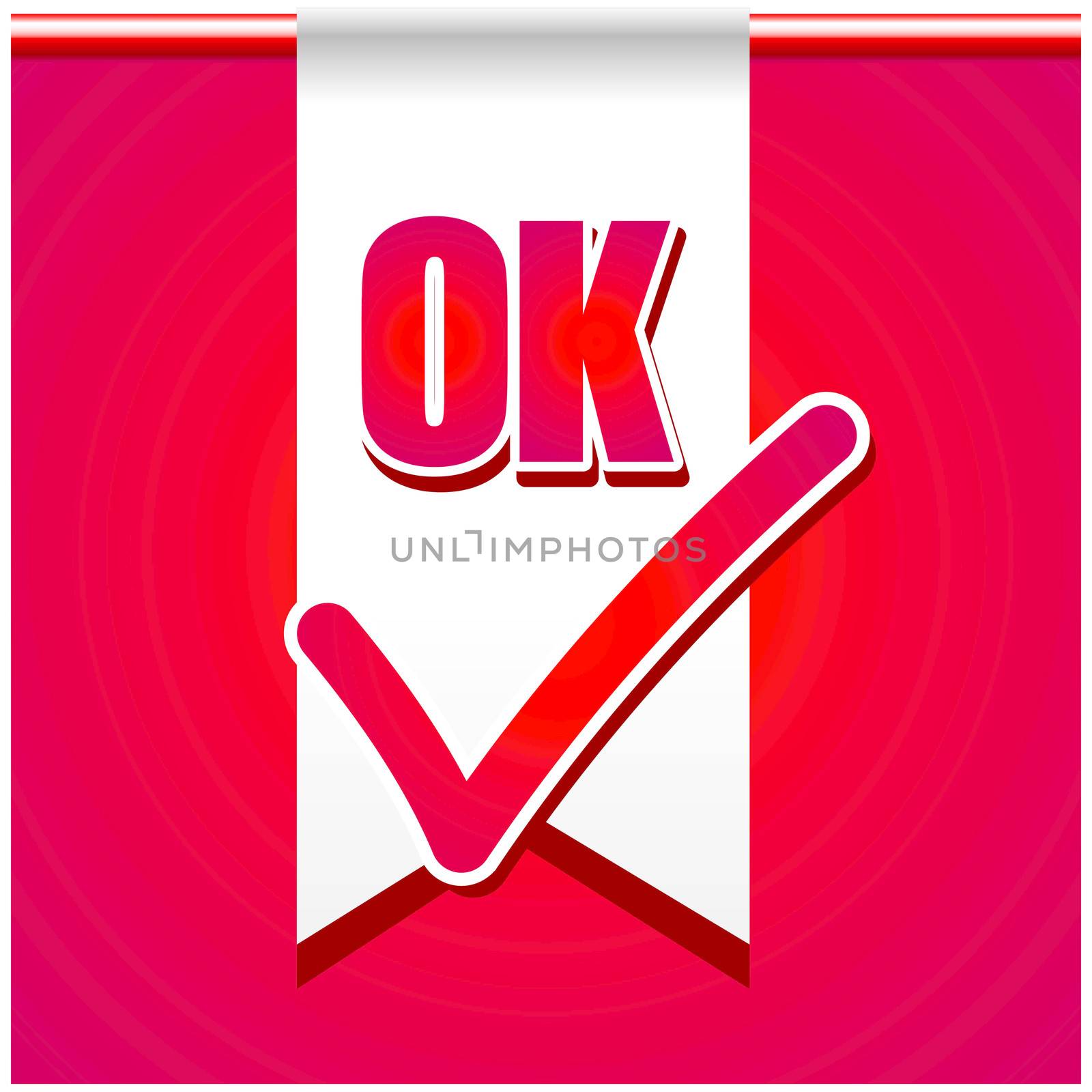 Ok icon vector design