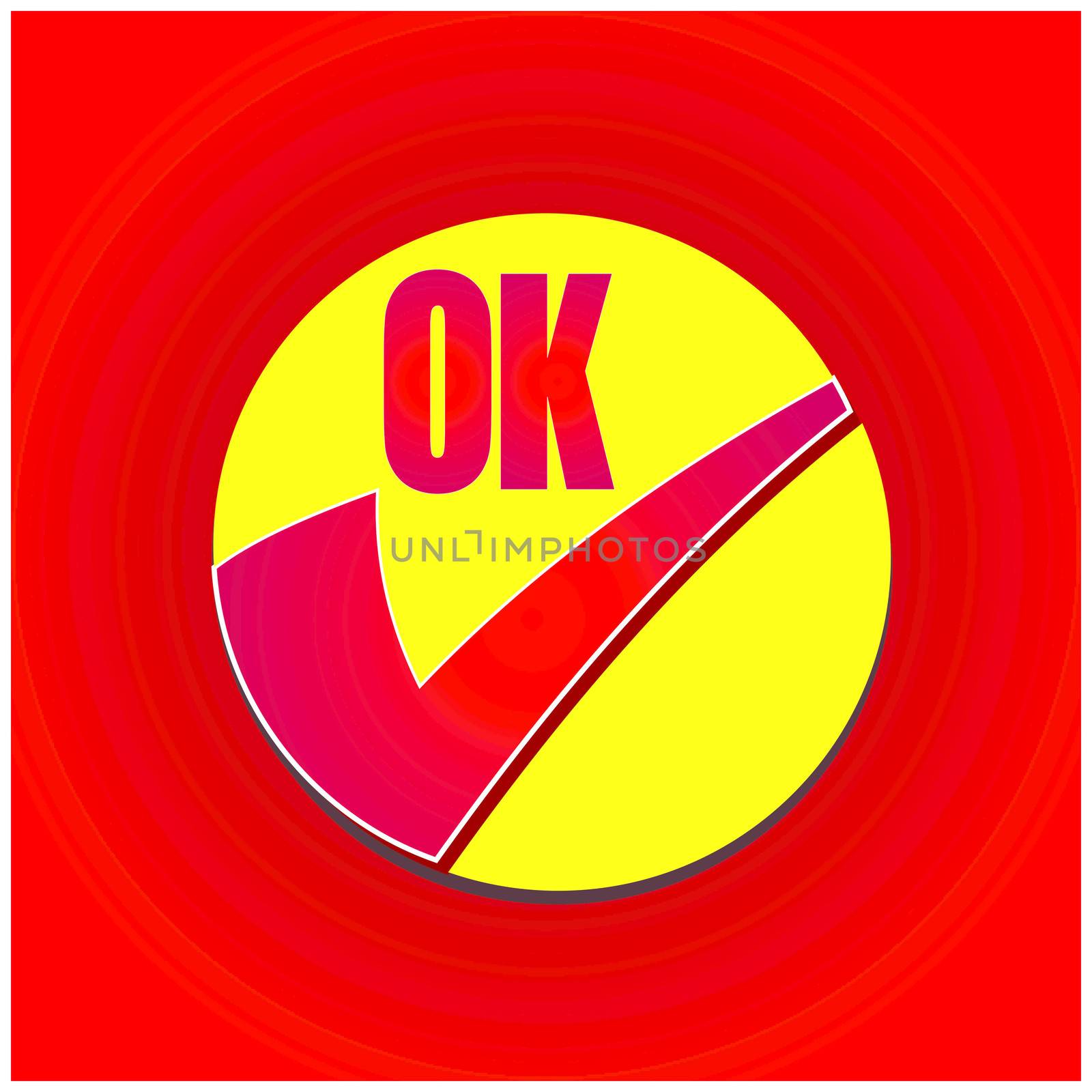 Ok icon vector design