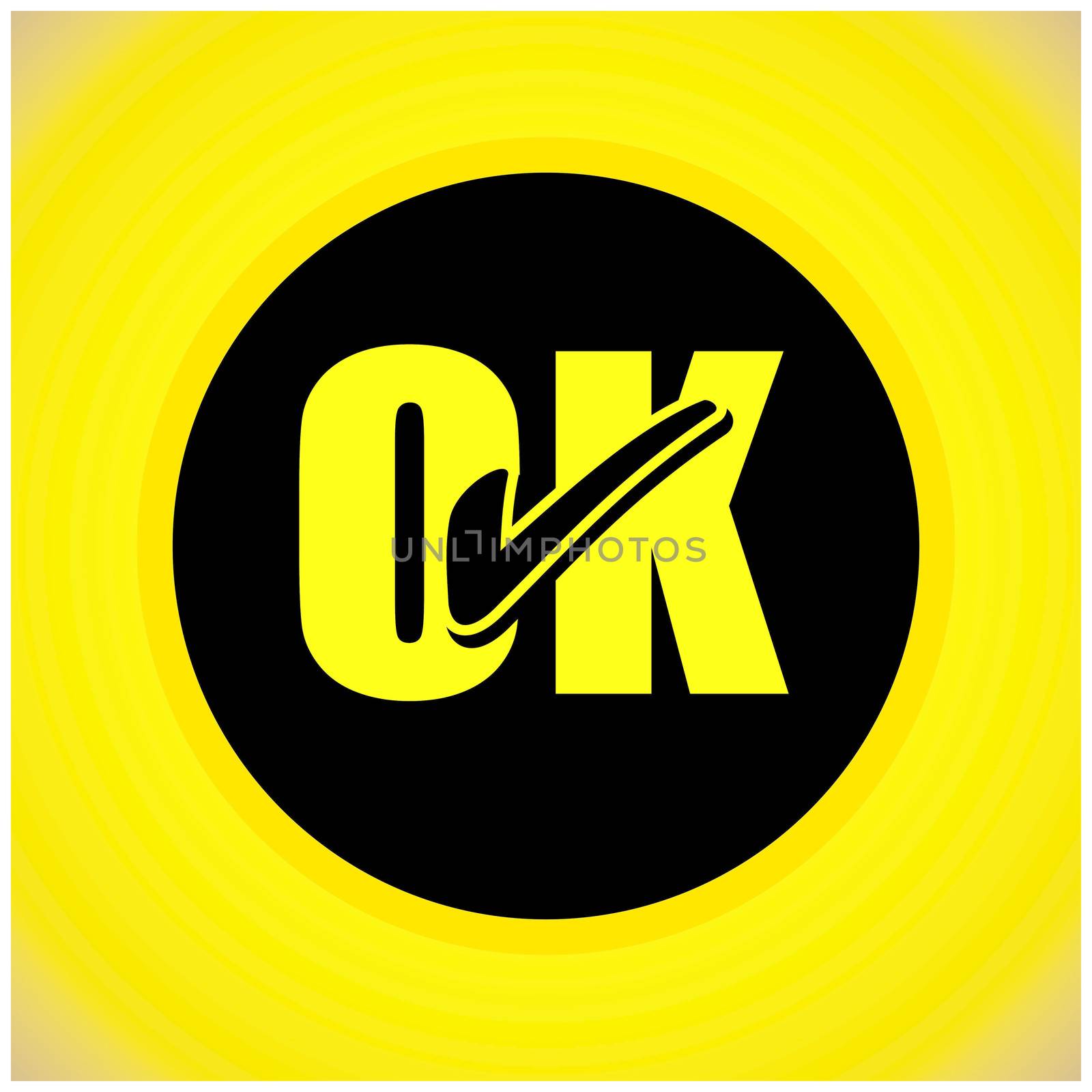 Ok icon vector design