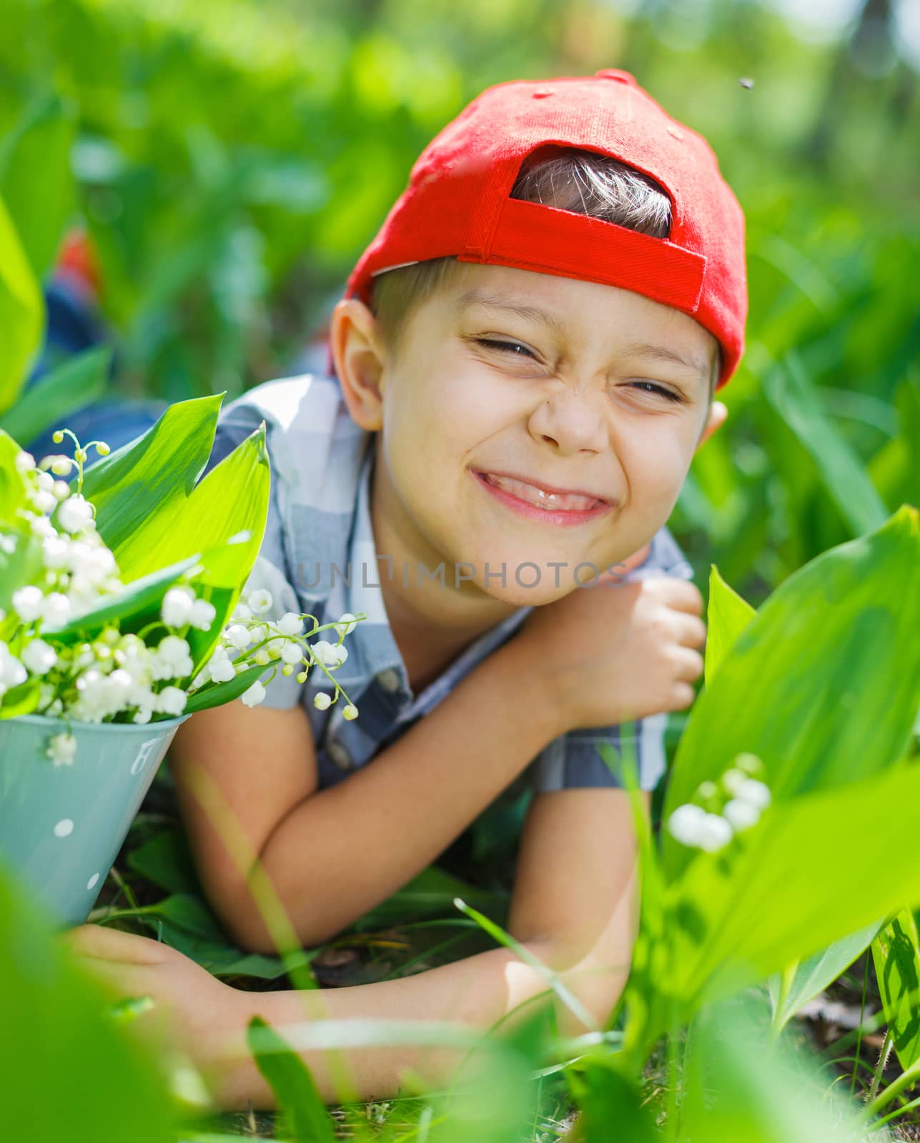 Boy with lilies of the valley by maxoliki