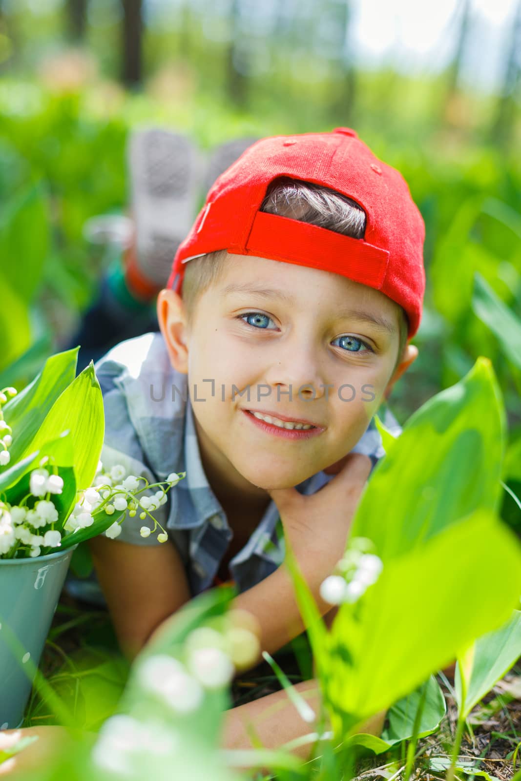Boy with lilies of the valley by maxoliki