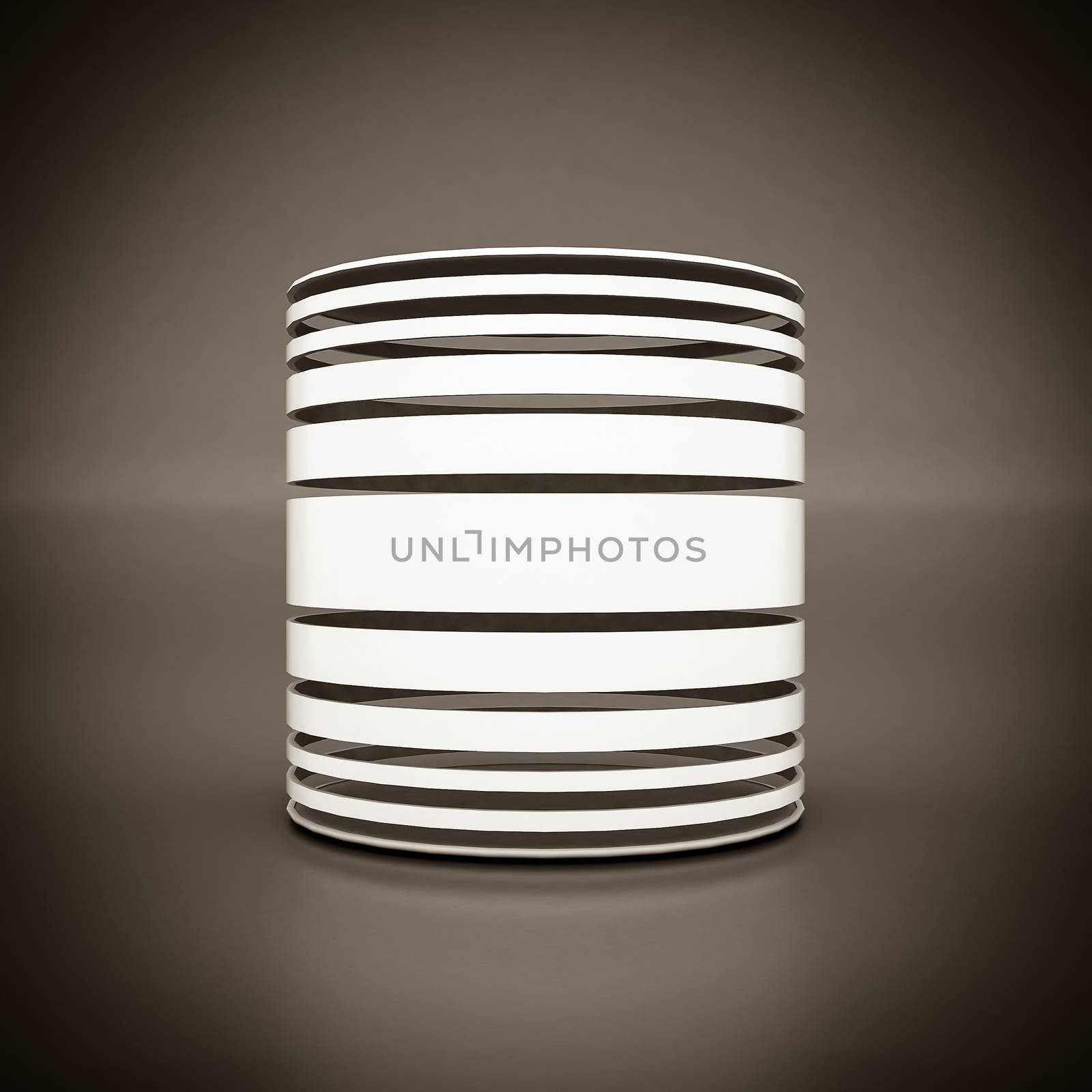 white geometric figure on a gray background. black and white