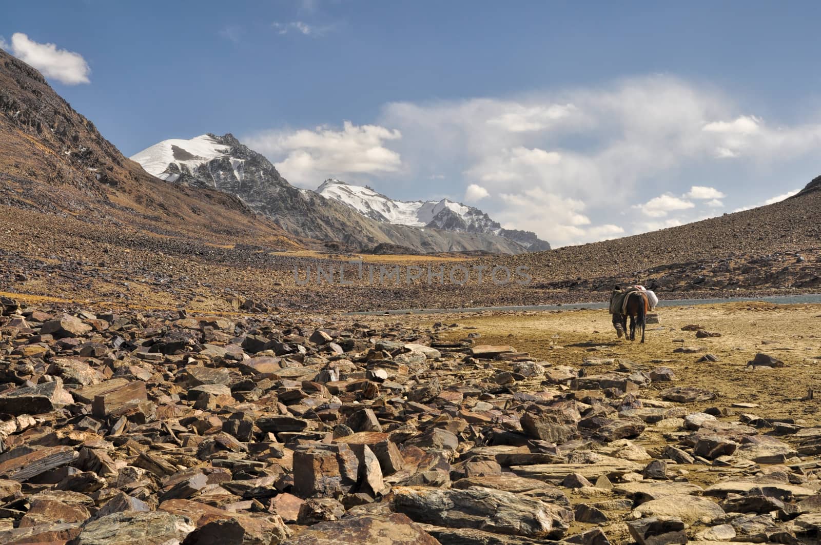 Arid valley in Tajikistan by MichalKnitl