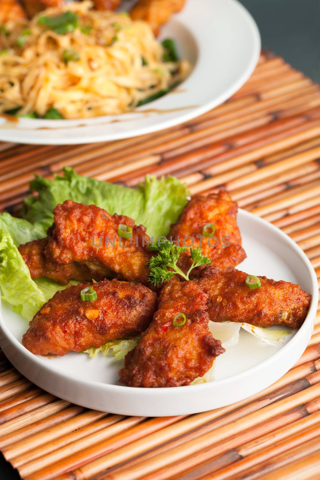 Spicy Thai Chicken Wings by graficallyminded
