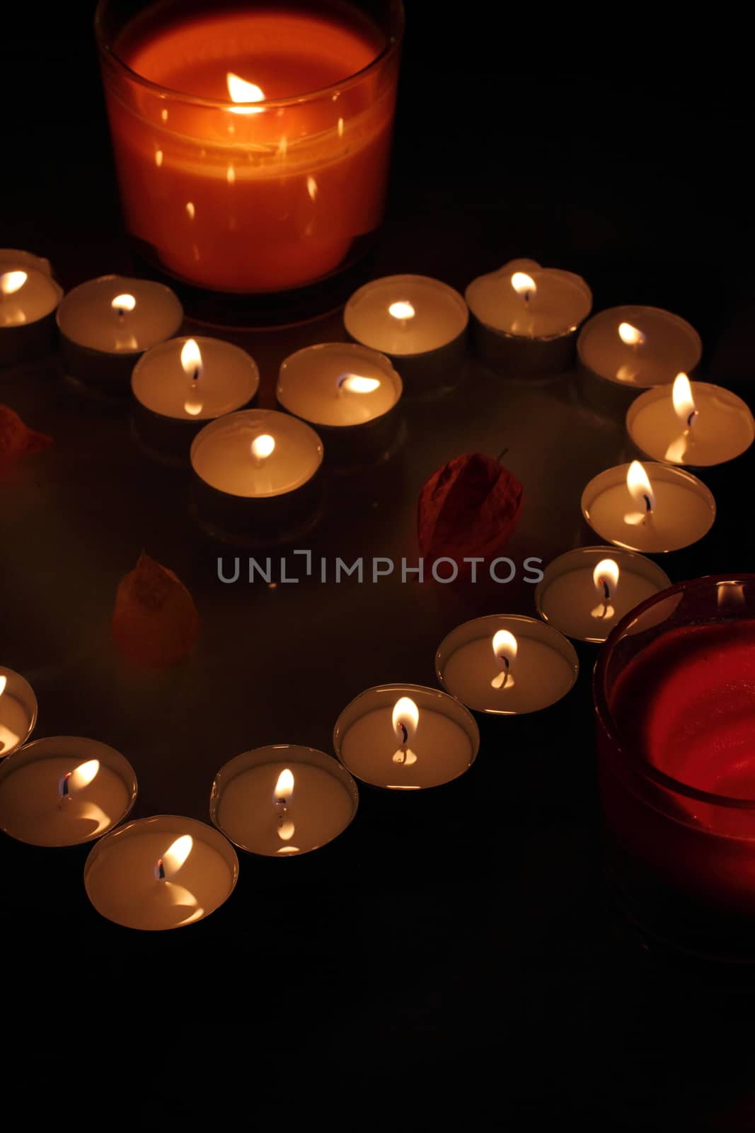 Heart of candles by Metanna