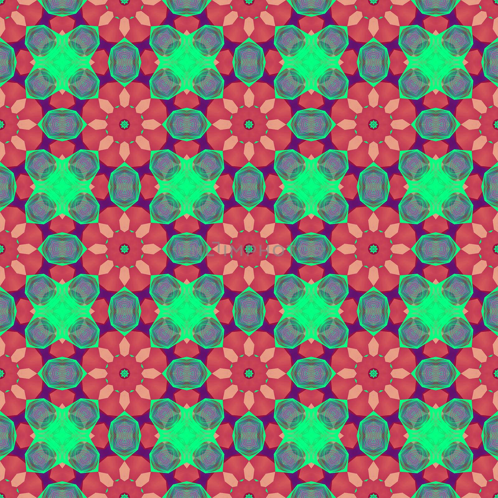 ethnic kaleidoscopic patterns, colorful background