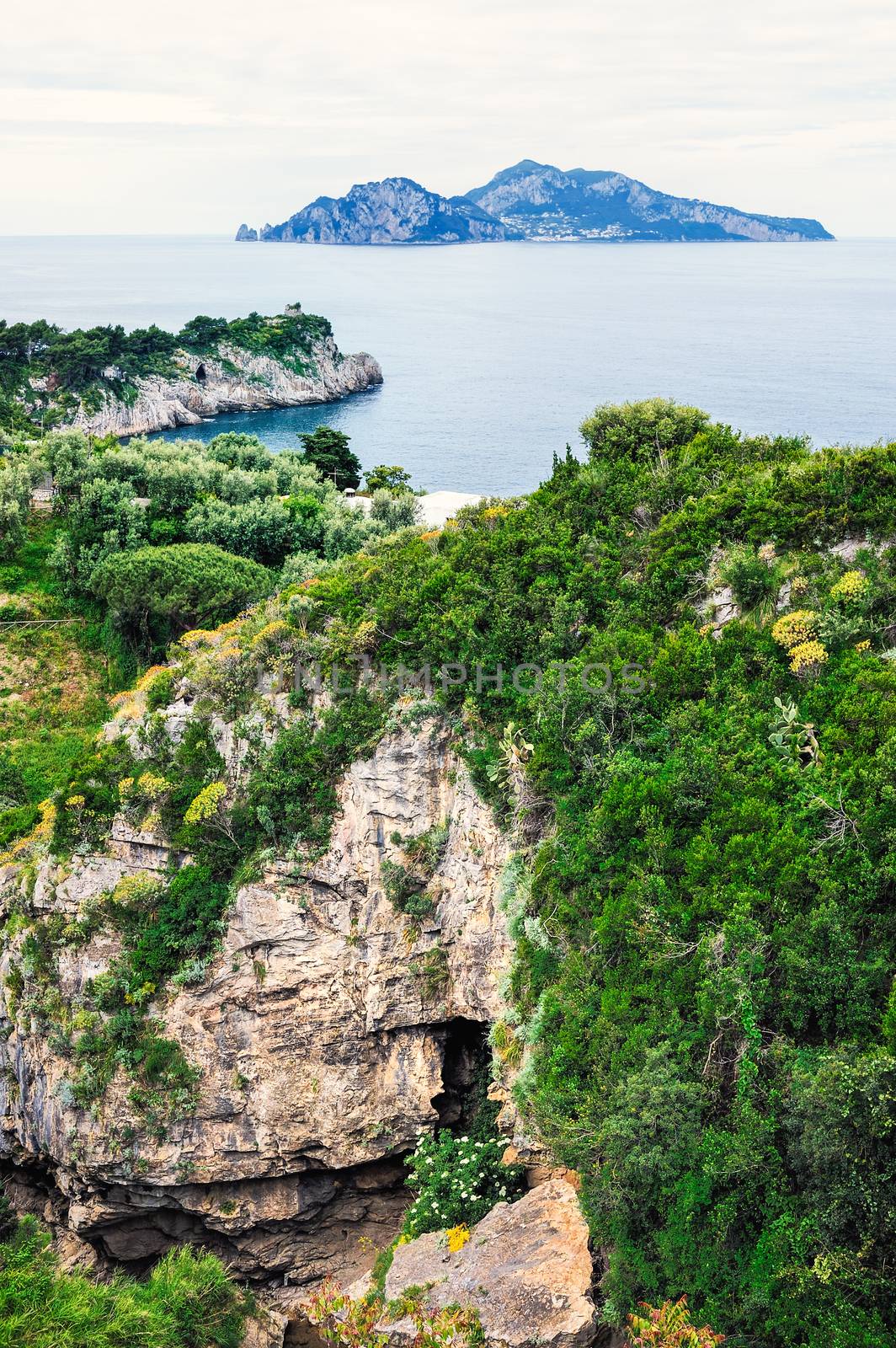 Beautiful Italian nature along the Amalfi Coast