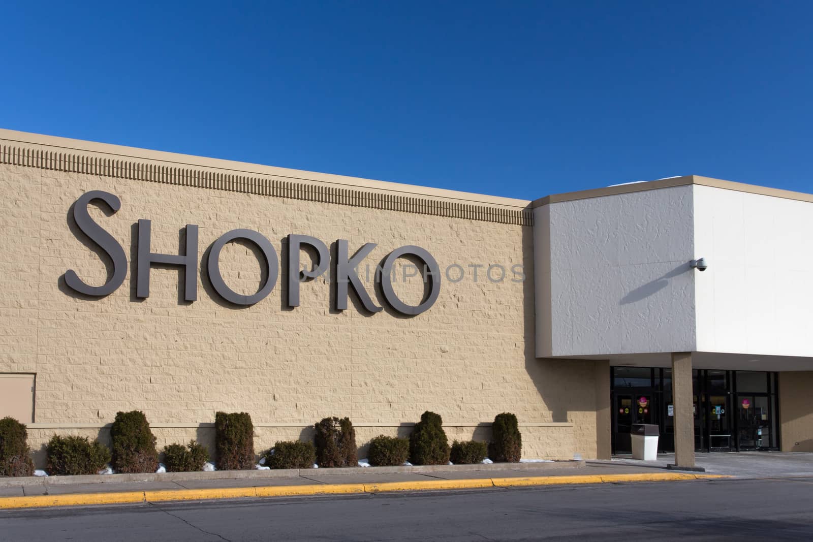 ROCHESTER, MN/USA - JANUARY 19, 2015: Shopko retail store and sign. Shopko is a chain of retail stores in the American midwest.