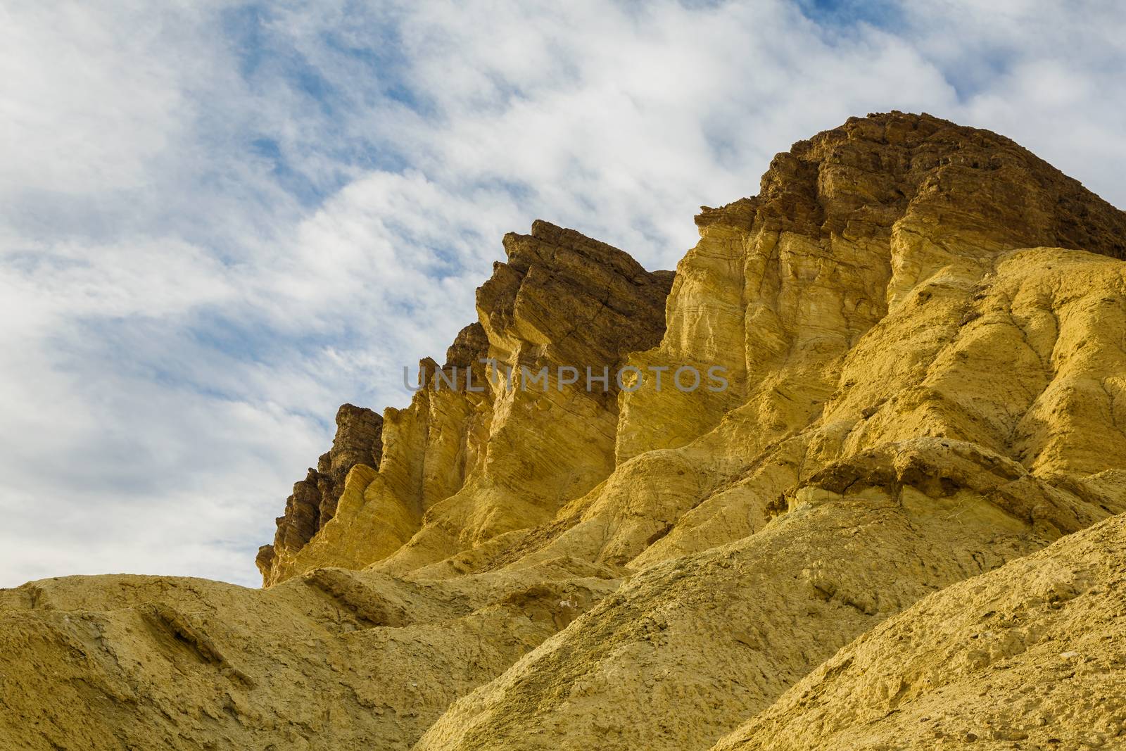 Golden Canyon cliffs in Death Valley USA