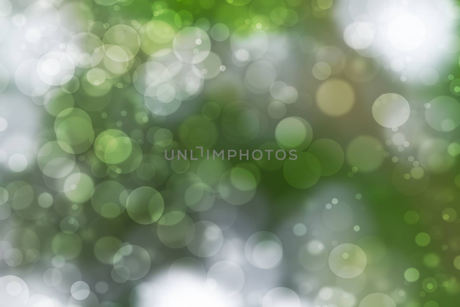 Beautiful green bokeh abstract background, filter image