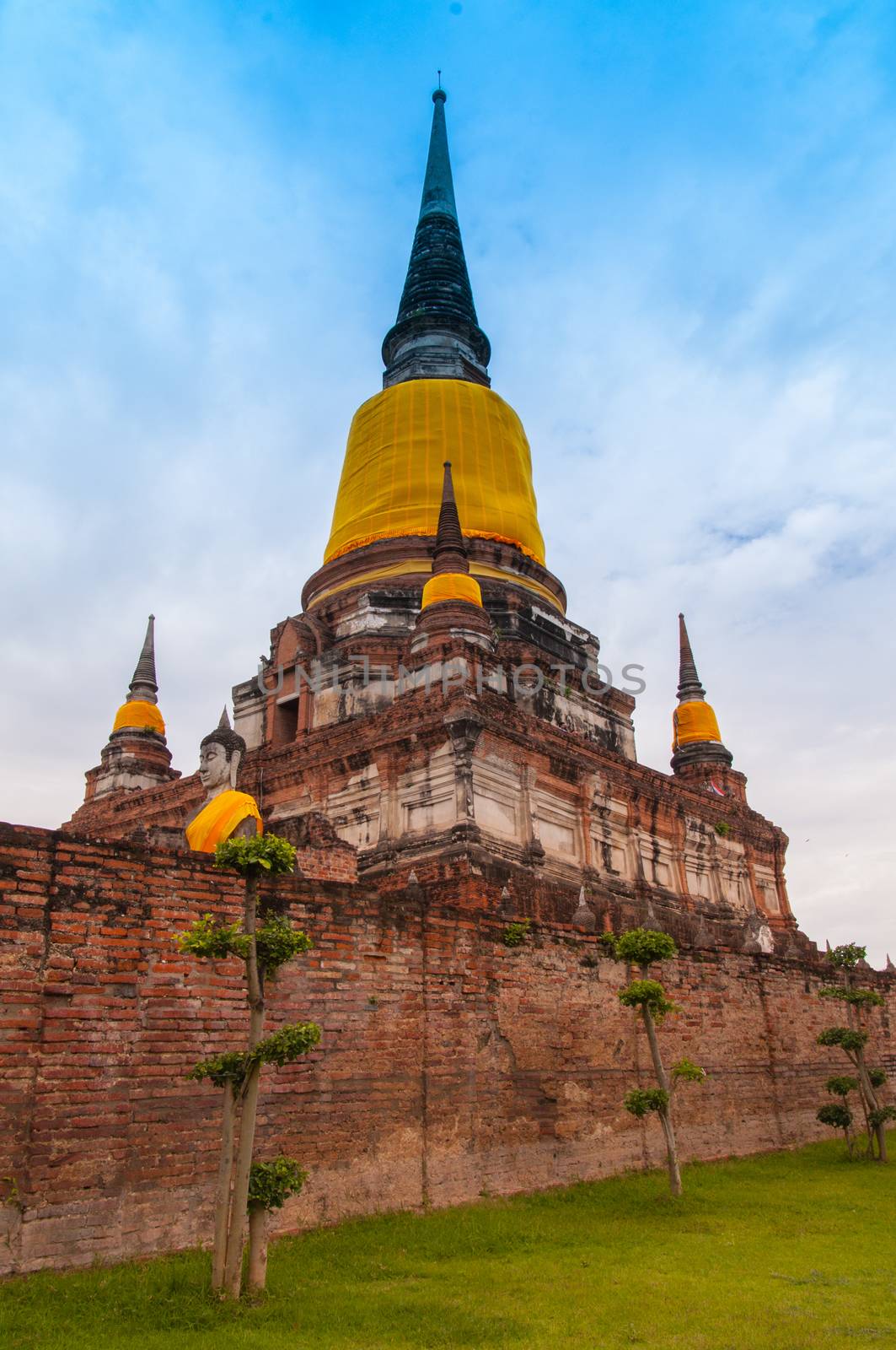 AYUTTHAYA,THAILAND-JUNE 27, 2013: Watyaichaimongkol  by lekjob2