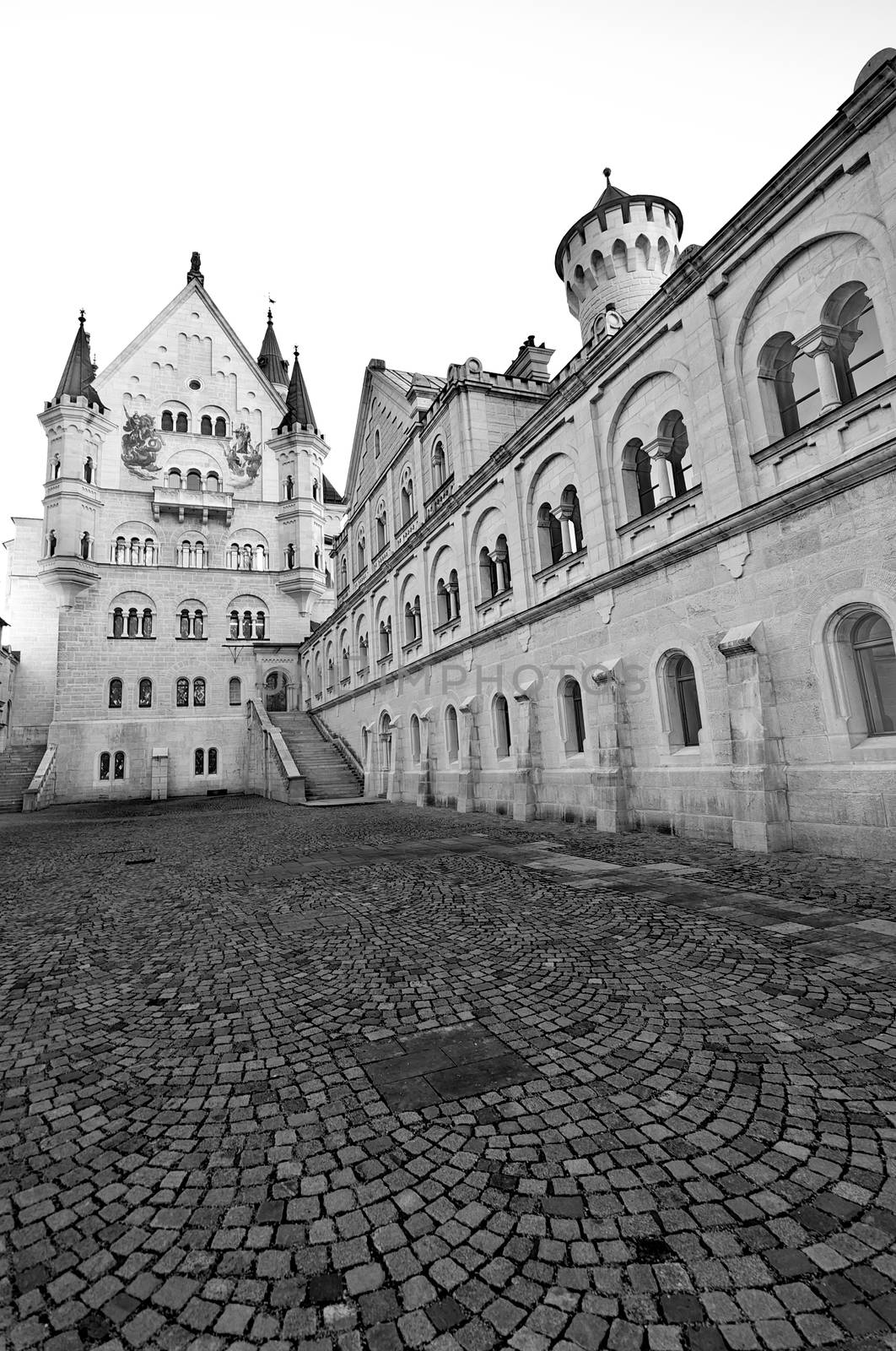 Castle of Neuschwanstein near Munich in Germany by anderm