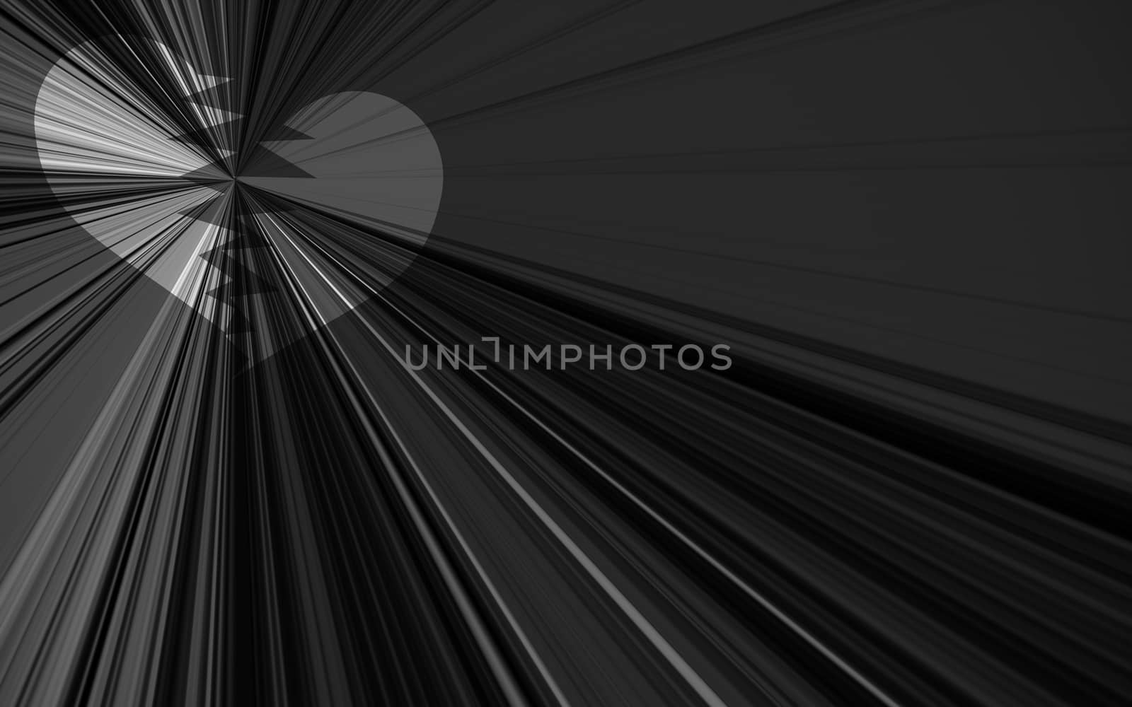 black valentine background, black and white starburst with white heart breaking
