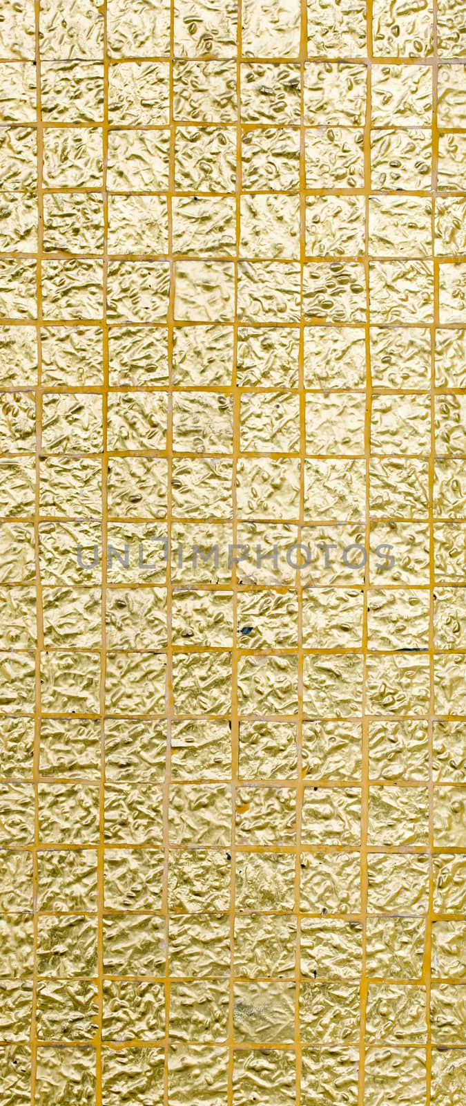 Thai tradition gold color of wall for text and background