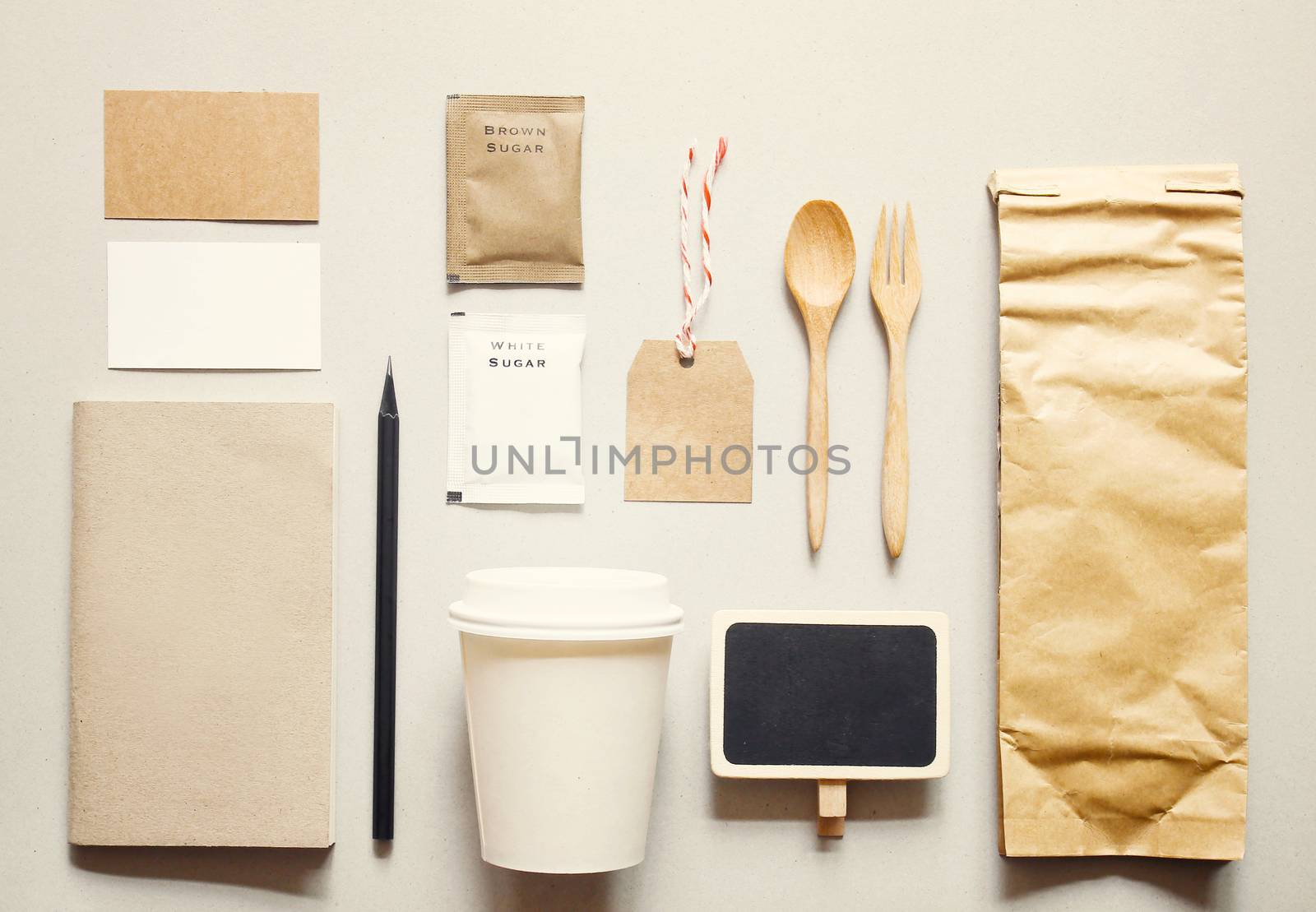 Coffee identity branding mockup set with retro filter effect  by nuchylee