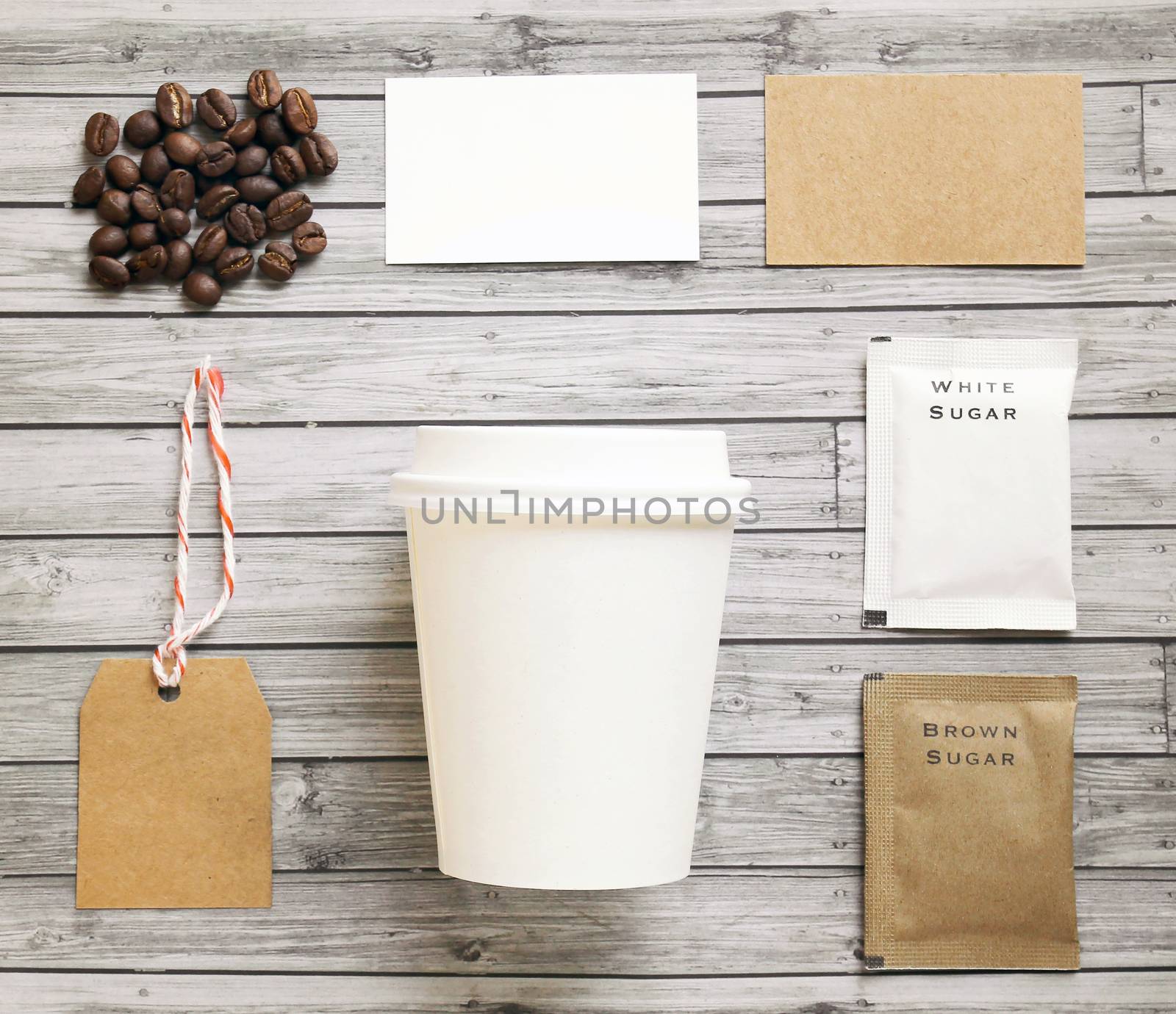 Coffee identity mockup set with retro filter effect by nuchylee