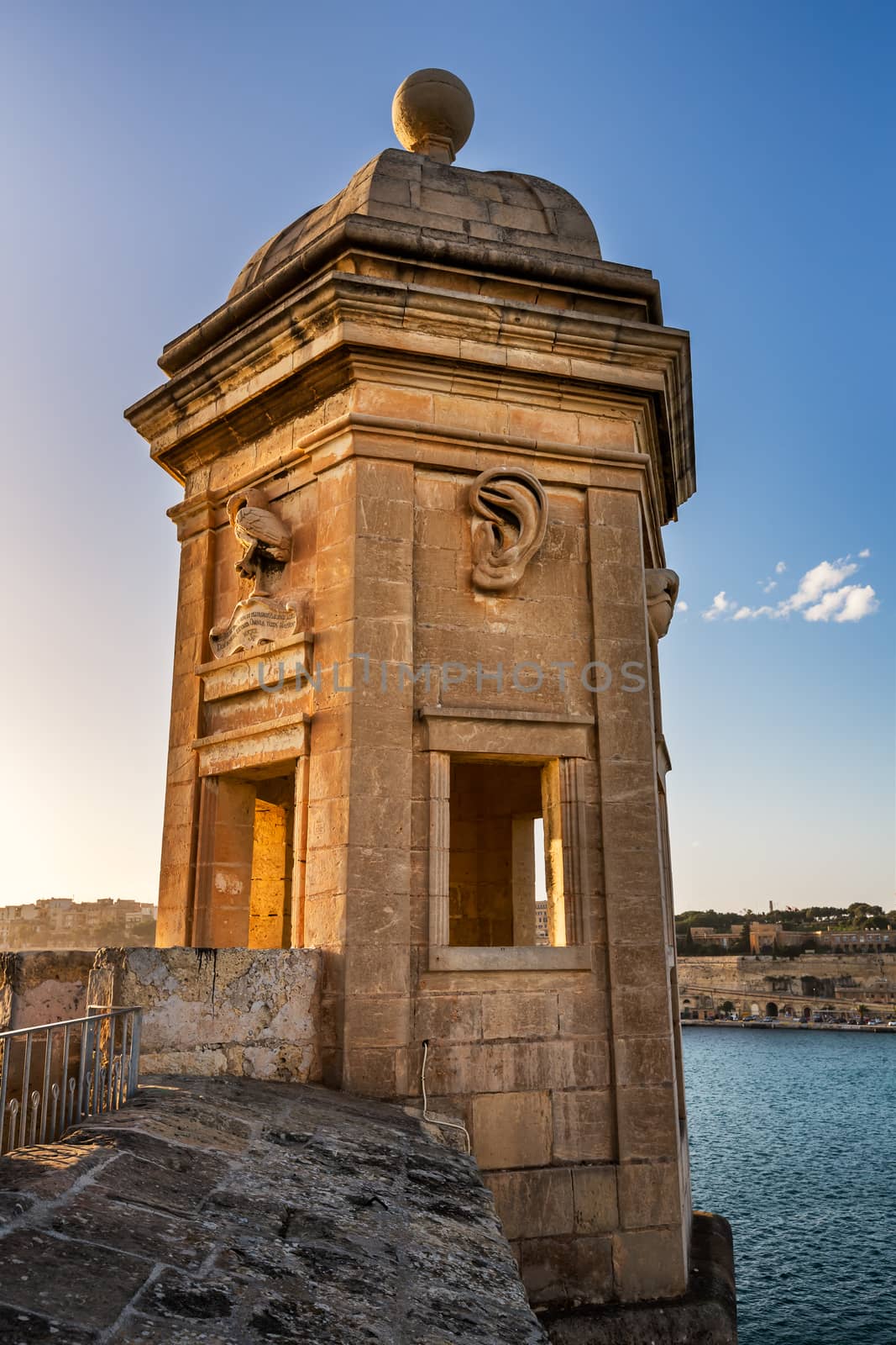 Fortified Tower in Gardjola Gardens, Malta